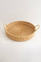 Meander Doğal Rattan Kulplu Tepsi 35x5x10 cm 4582
