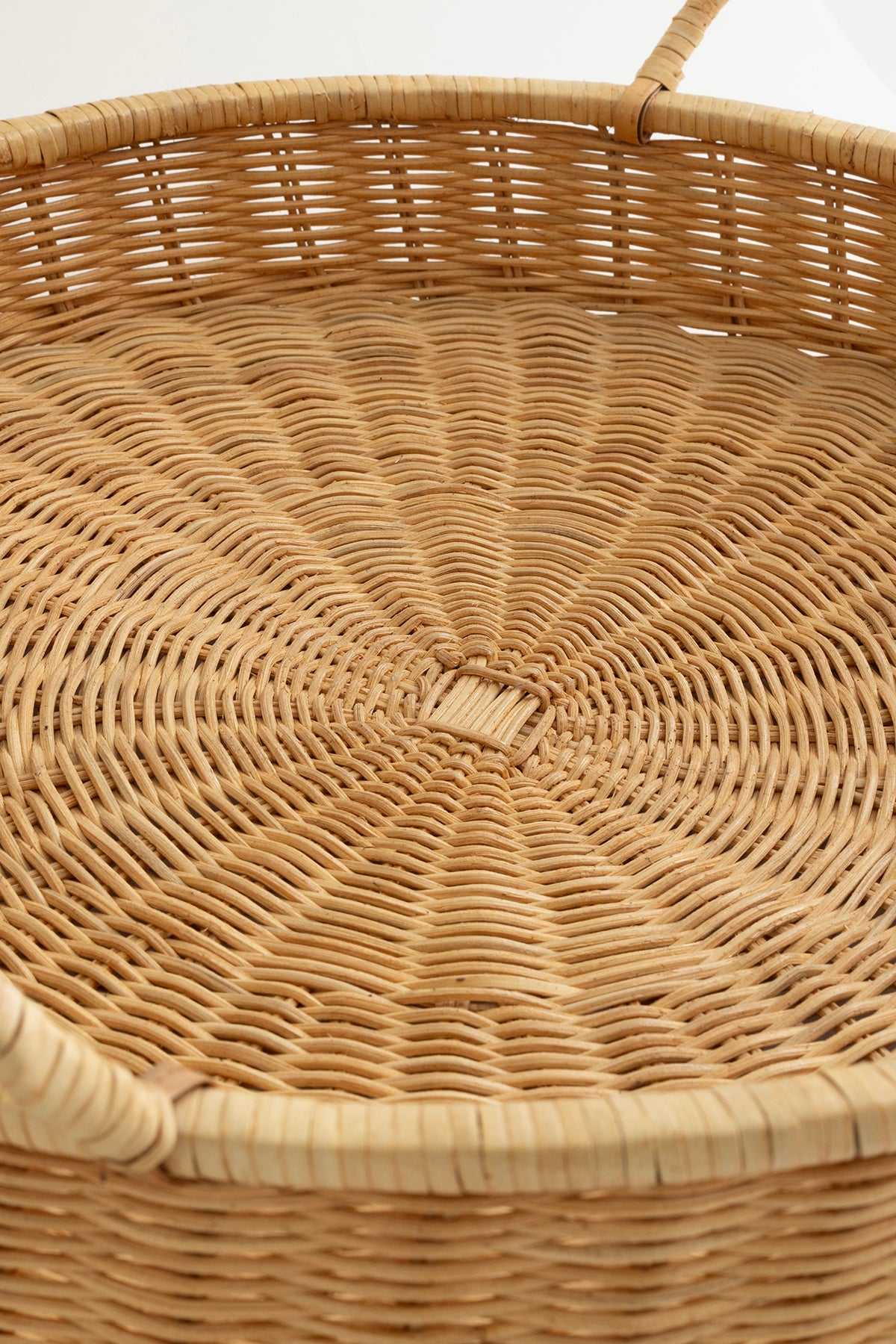 Meander Doğal Rattan Kulplu Tepsi 35x5x10 cm 4582