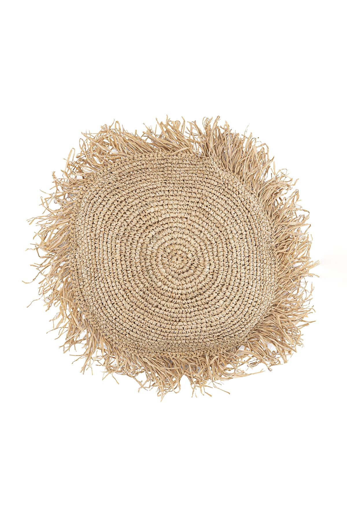 Meander El Yapımı Dekoratif Rafya Kırlent Kılıfı 40x40cm 8931