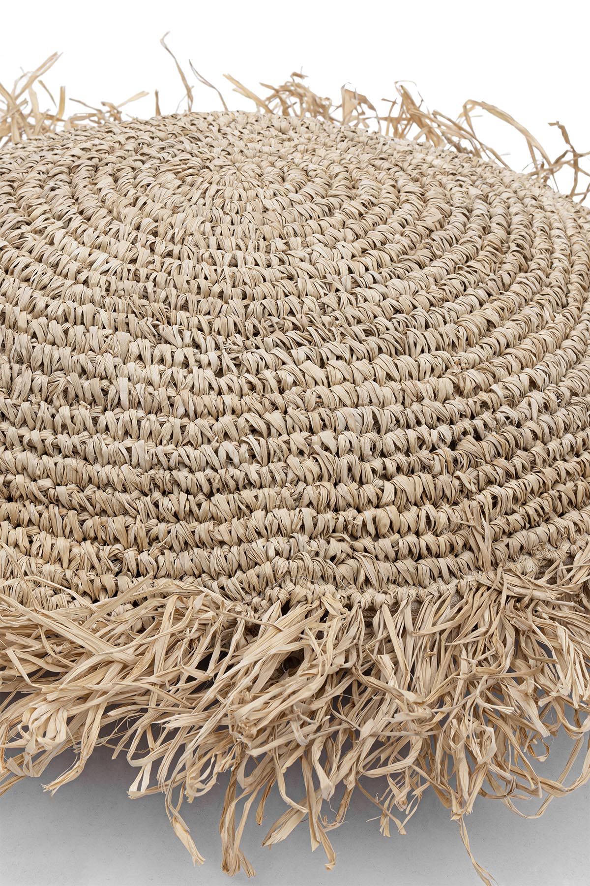 Meander El Yapımı Dekoratif Rafya Kırlent Kılıfı 40x40cm 8931