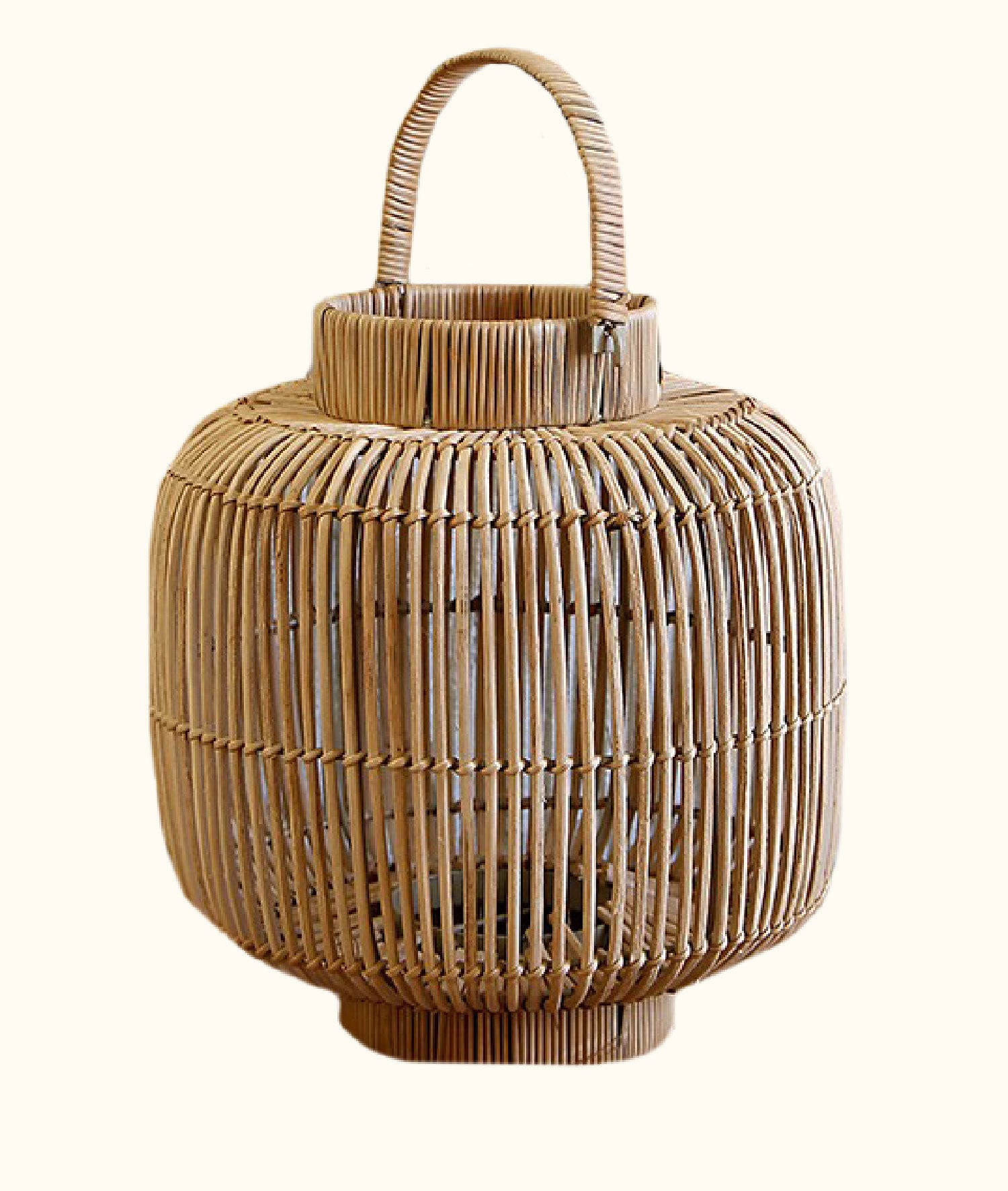 Meander El Yapımı Dekoratif Rattan Mumluk 28x30x38 8940