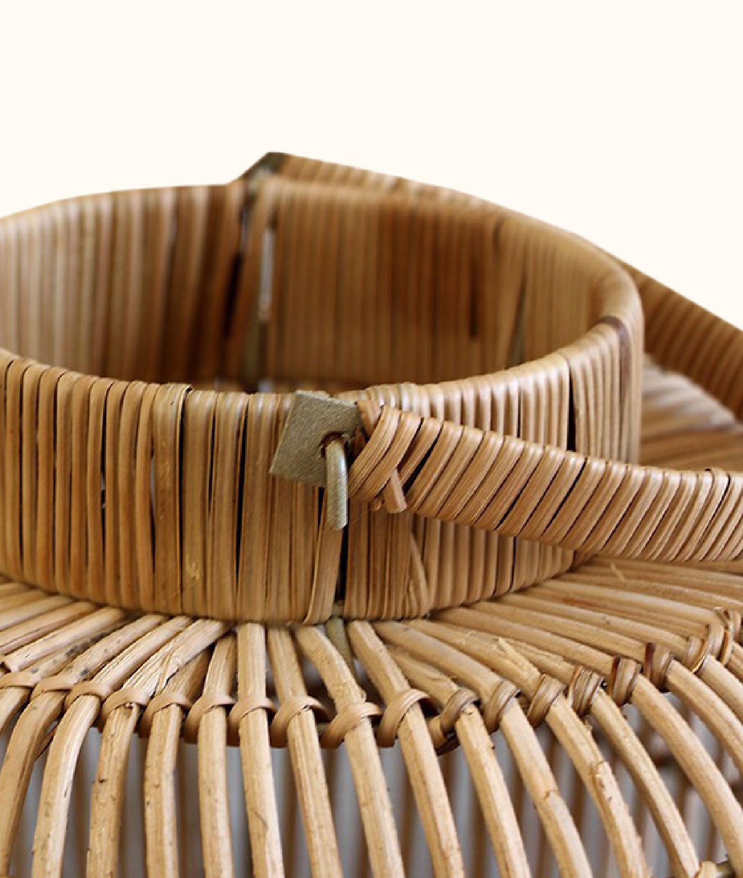 Meander El Yapımı Dekoratif Rattan Mumluk 28x30x38 8940