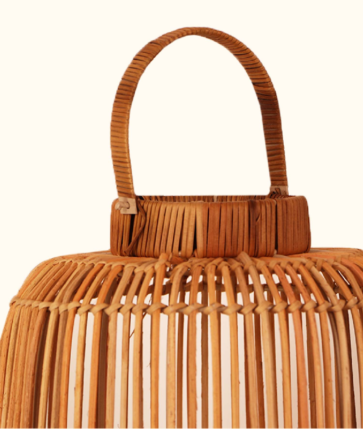 Meander El Yapımı Dekoratif Rattan Mumluk 28x50x70 8937