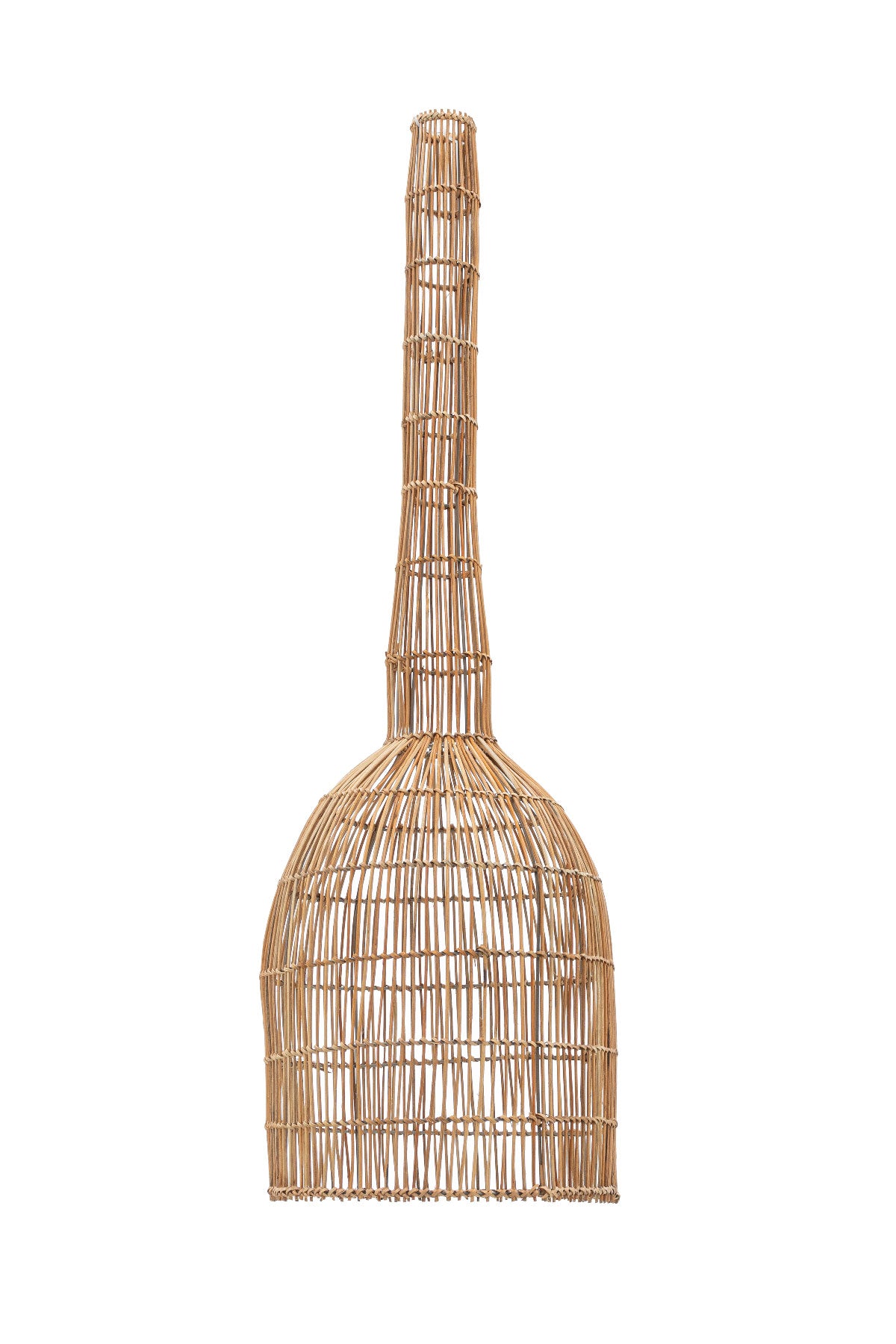 Meander El Yapımı Dekoratif Rattan Tekli Sarkıt Avize 35x120cm 8990