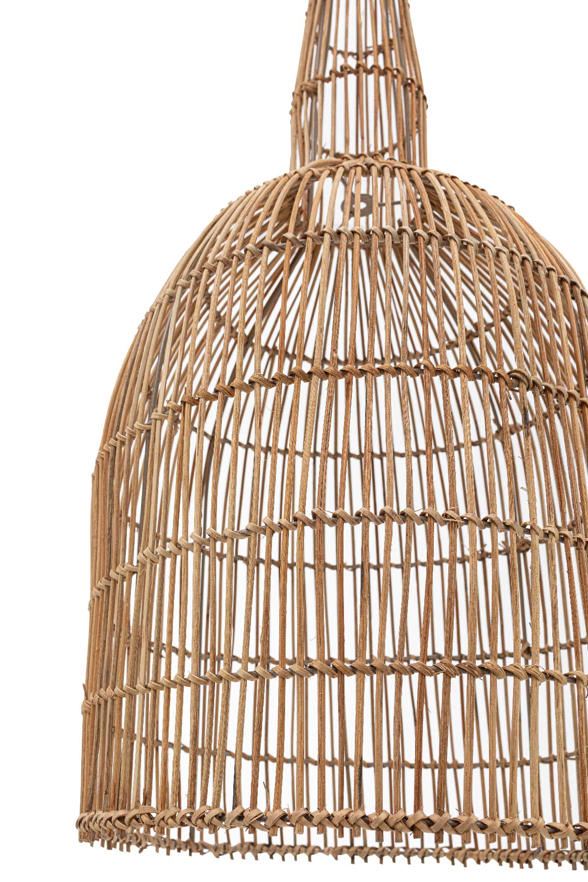 Meander El Yapımı Dekoratif Rattan Tekli Sarkıt Avize 35x120cm 8990