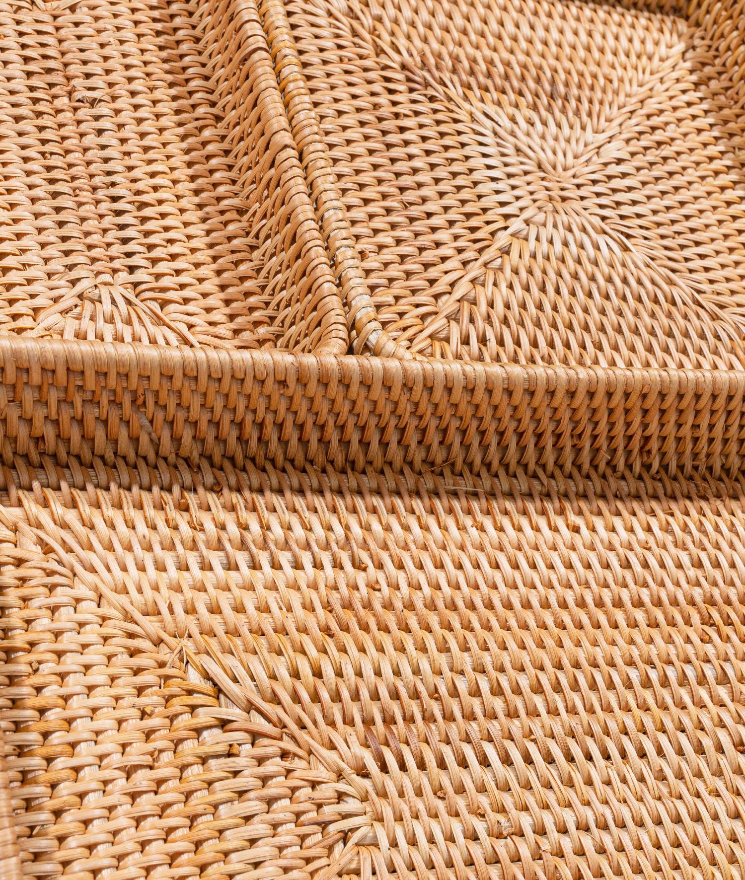 Meander El Yapımı Örgü Rattan Üçlü Çekmece Düzenleyici 8833
