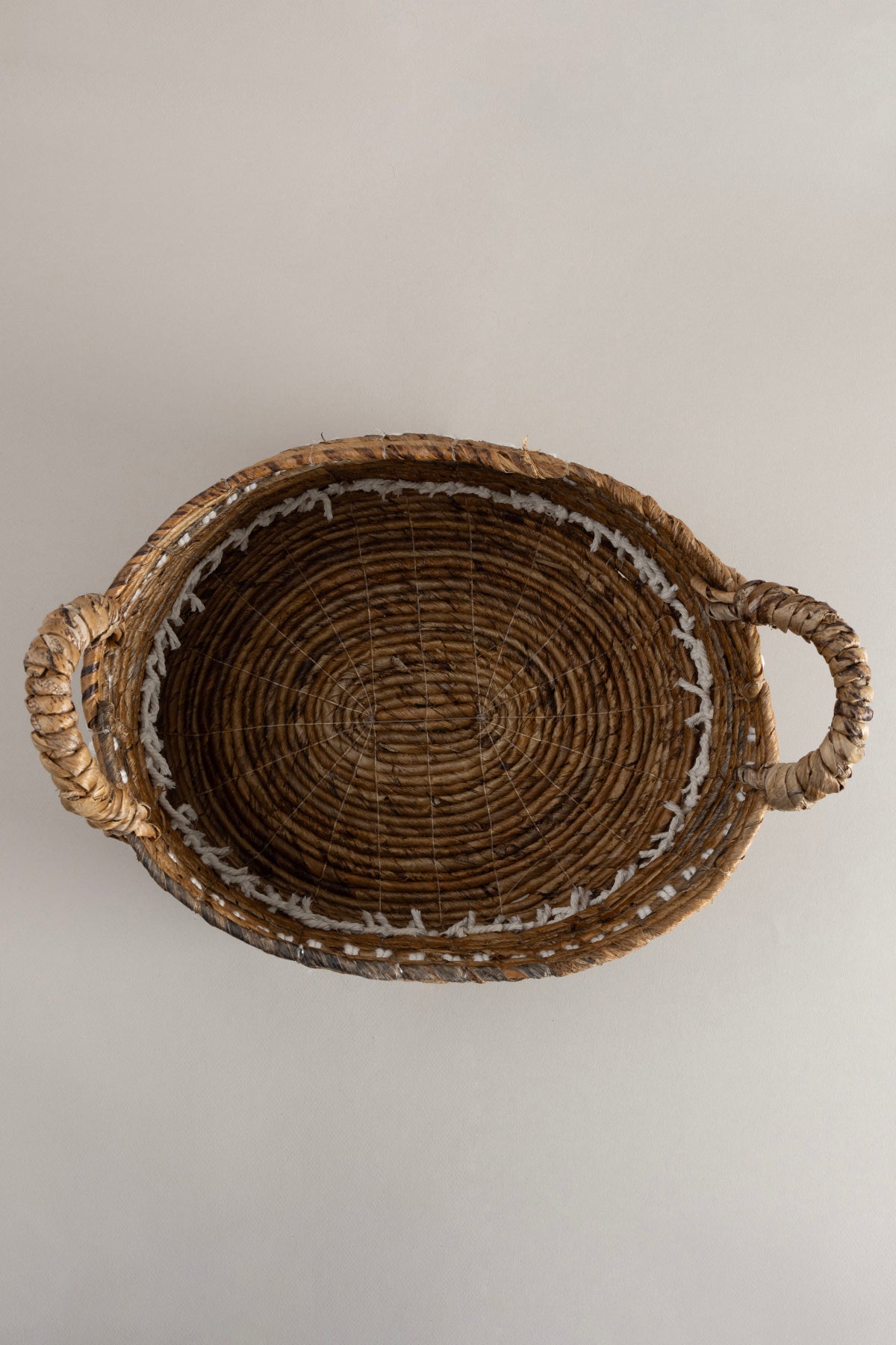 Meander Makrome Doğal El Yapımı Sepet 34x21x21 9068