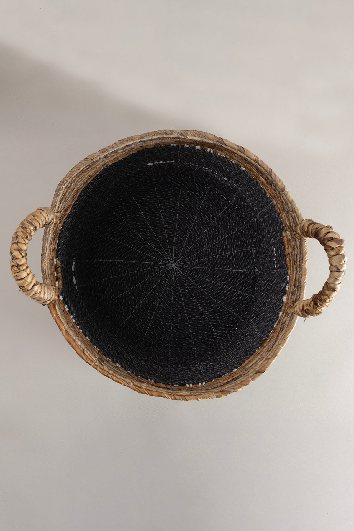 Meander Makrome Örgülü Doğal El Yapımı Sepet 40x37 9067