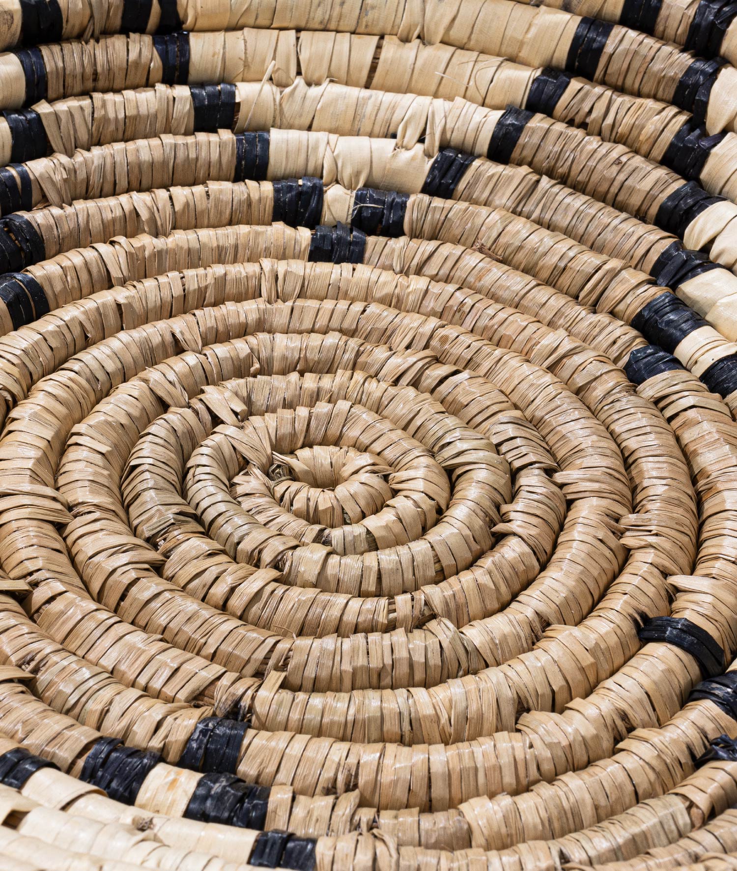Meander  Natural Bambu Afrikan El Yapımı Yıldız Duvar Tabağı Dekoru 8820
