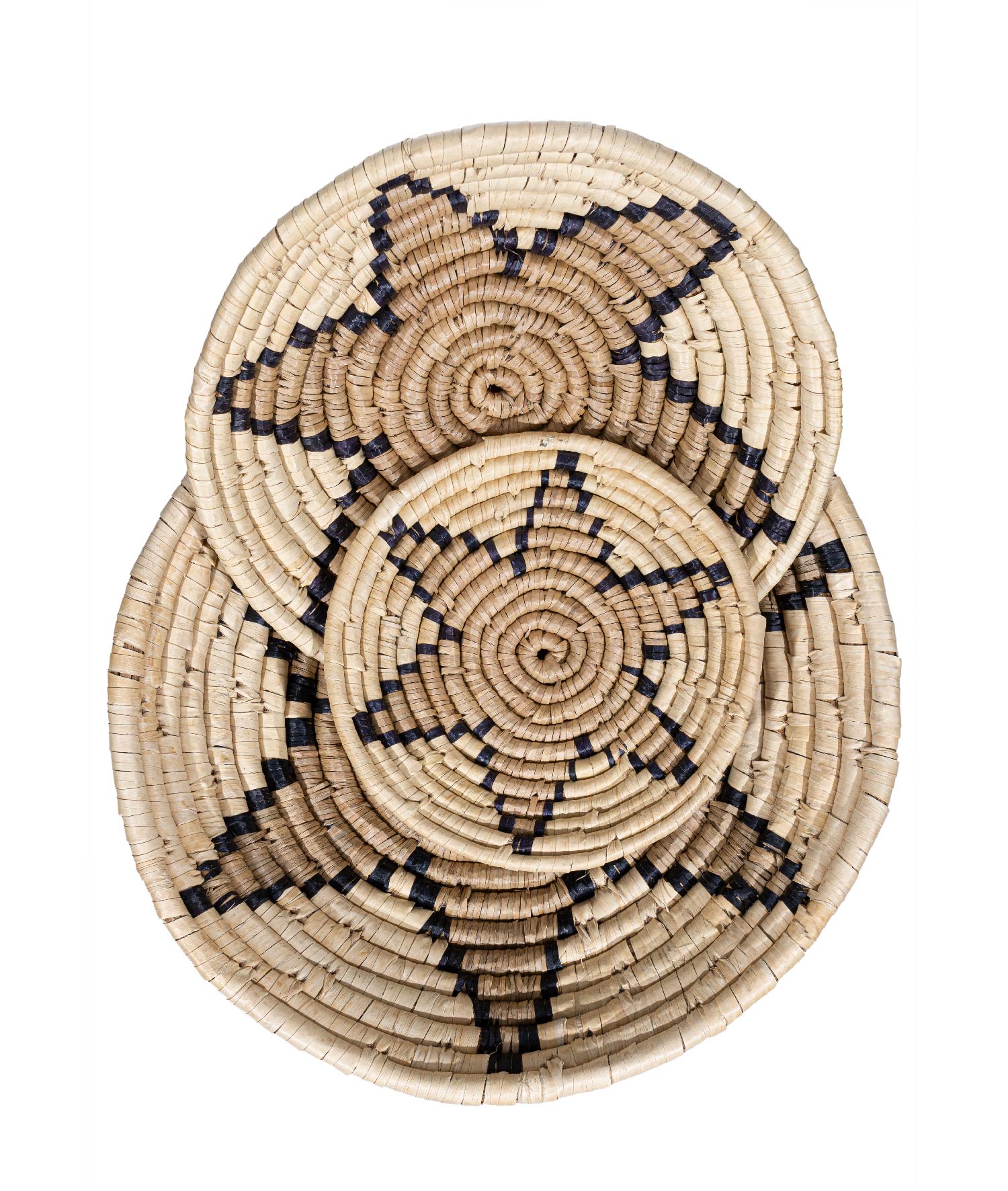 Meander  Natural Bambu Afrikan El Yapımı Yıldız Duvar Tabağı Dekoru 8820