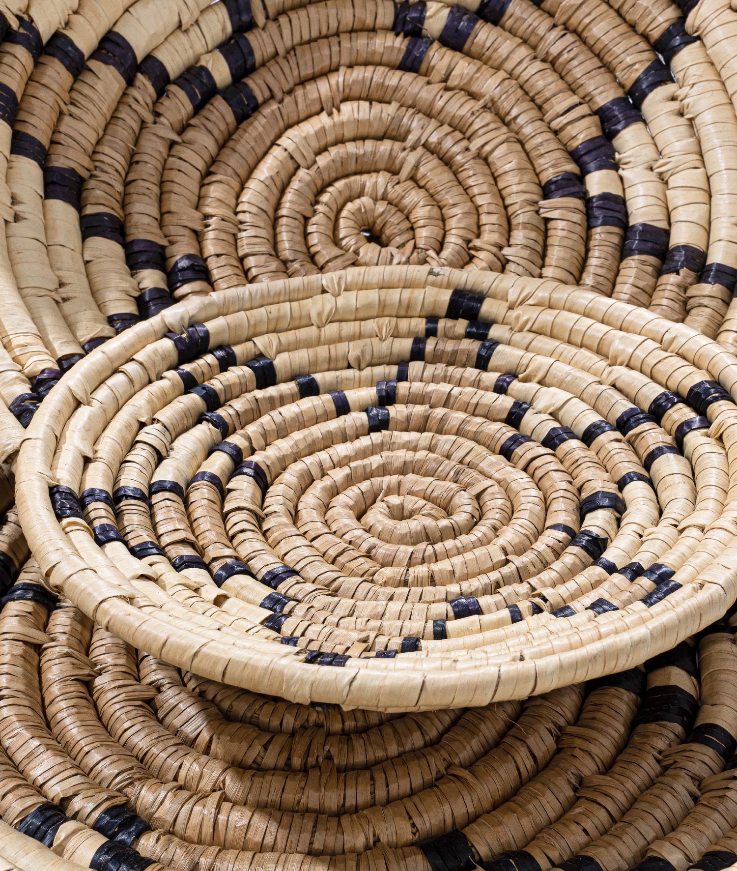 Meander  Natural Bambu Afrikan El Yapımı Yıldız Duvar Tabağı Dekoru 8820