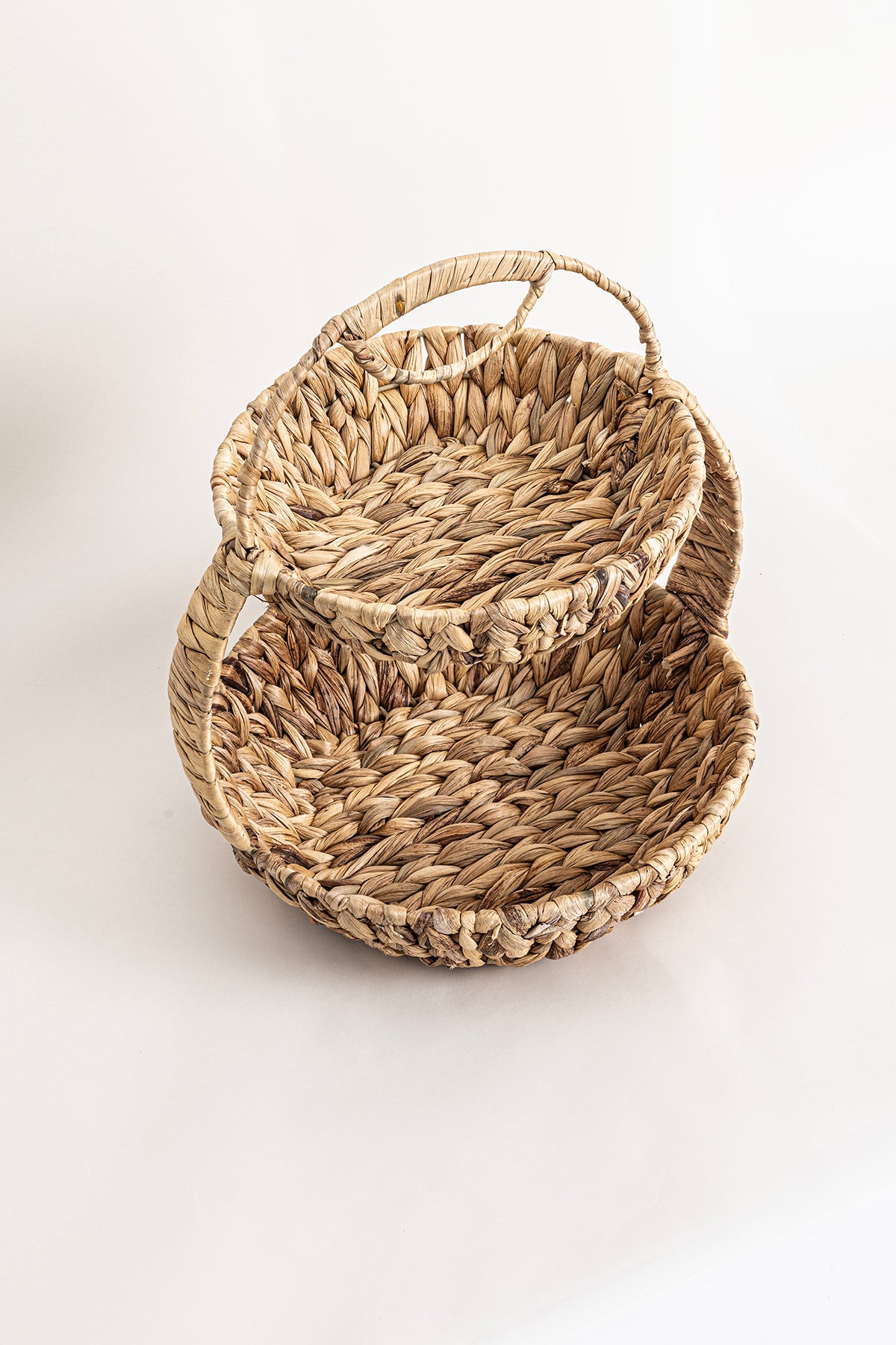 Meander Su Sümbülü 2 Katlı Yuvarlak Sunumluk 5121