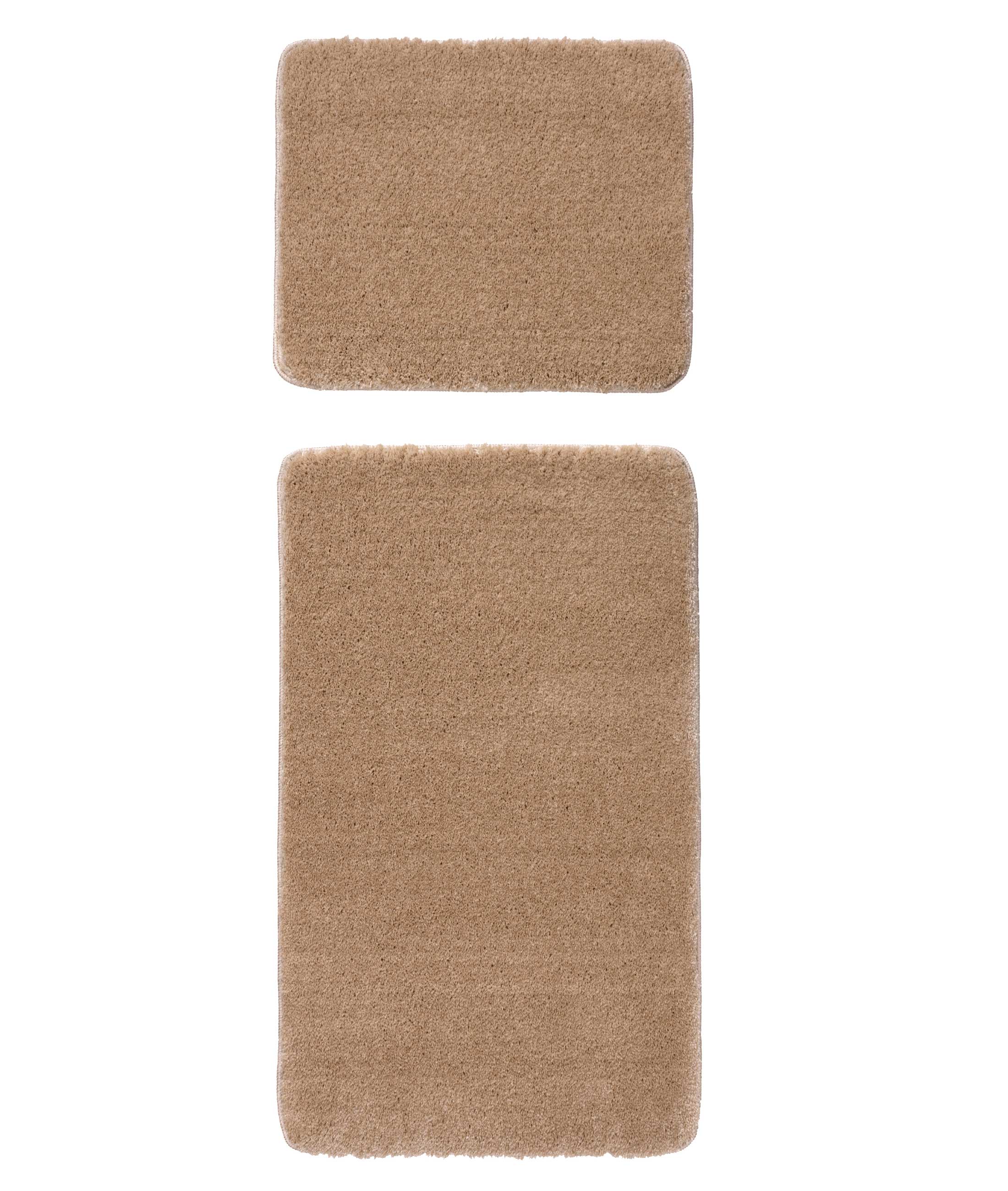 Mino Kaydırmaz Taban Bej 2'li Banyo Paspası 60 x 100 - 50 x 60