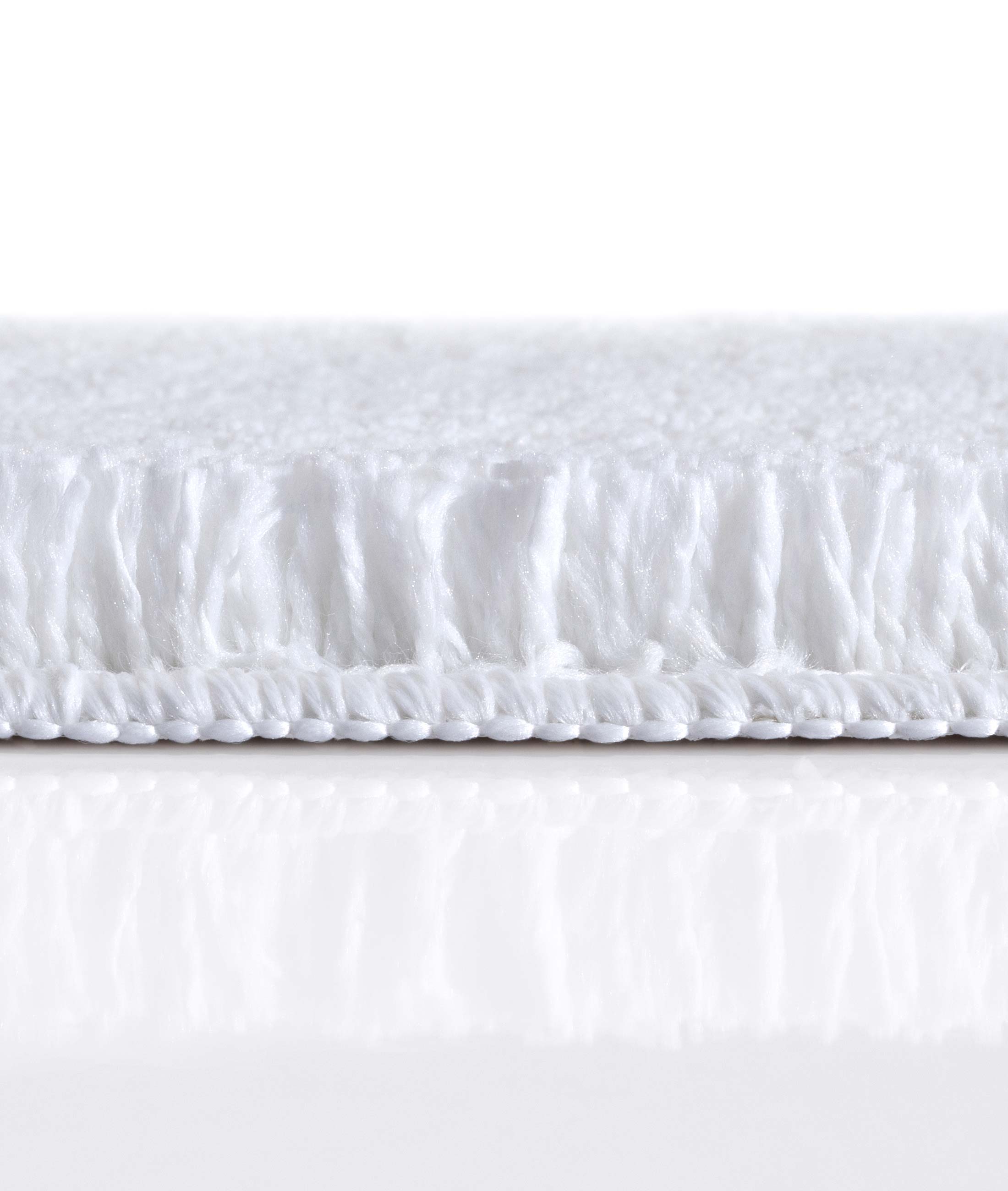 Mino Kaydırmaz Taban Beyaz 2'li Banyo Paspası 60 x 100 - 50 x 60