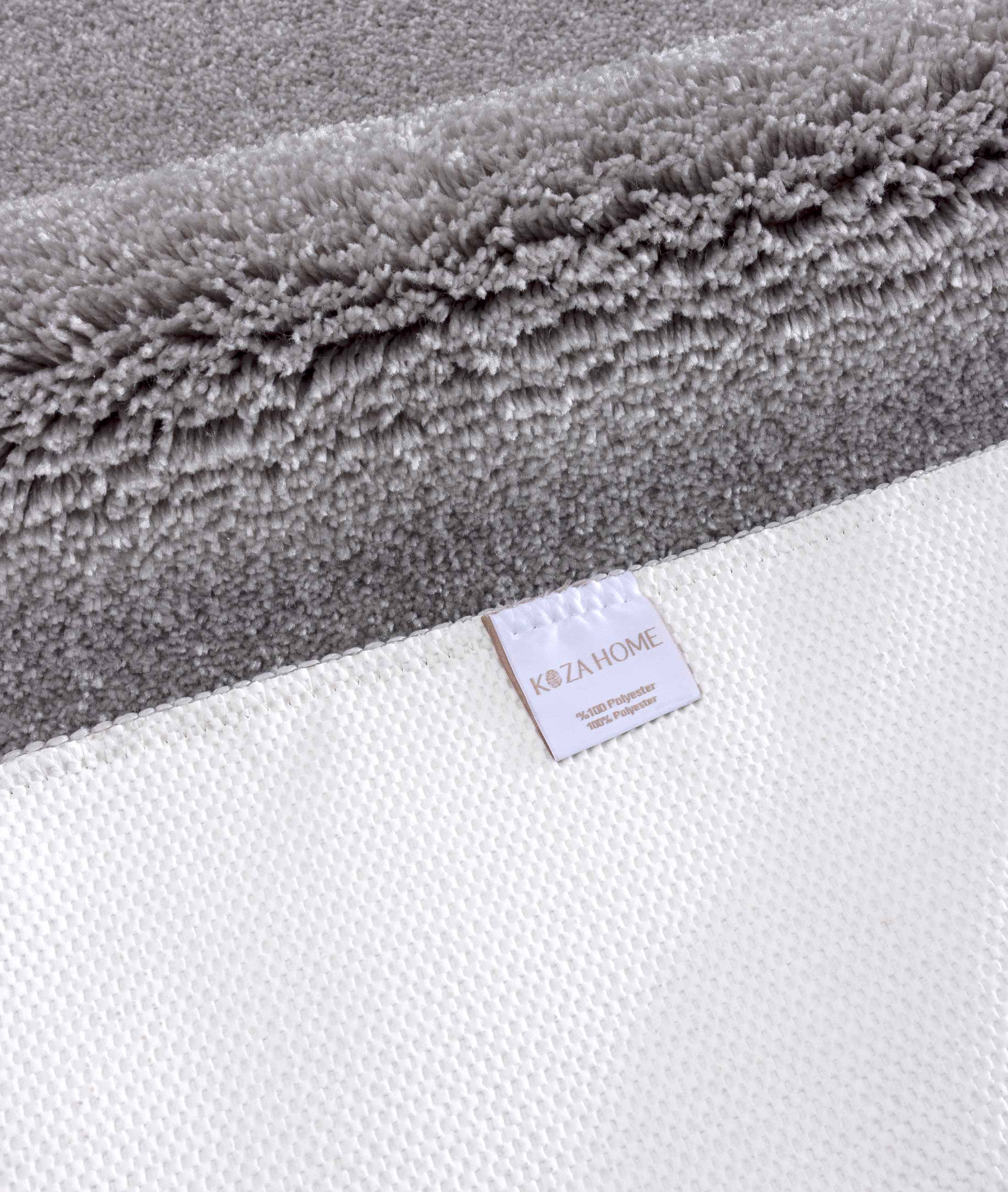 Mino Kaydırmaz Taban Gri 2'li Banyo Paspası 60 x 100 - 50 x 60