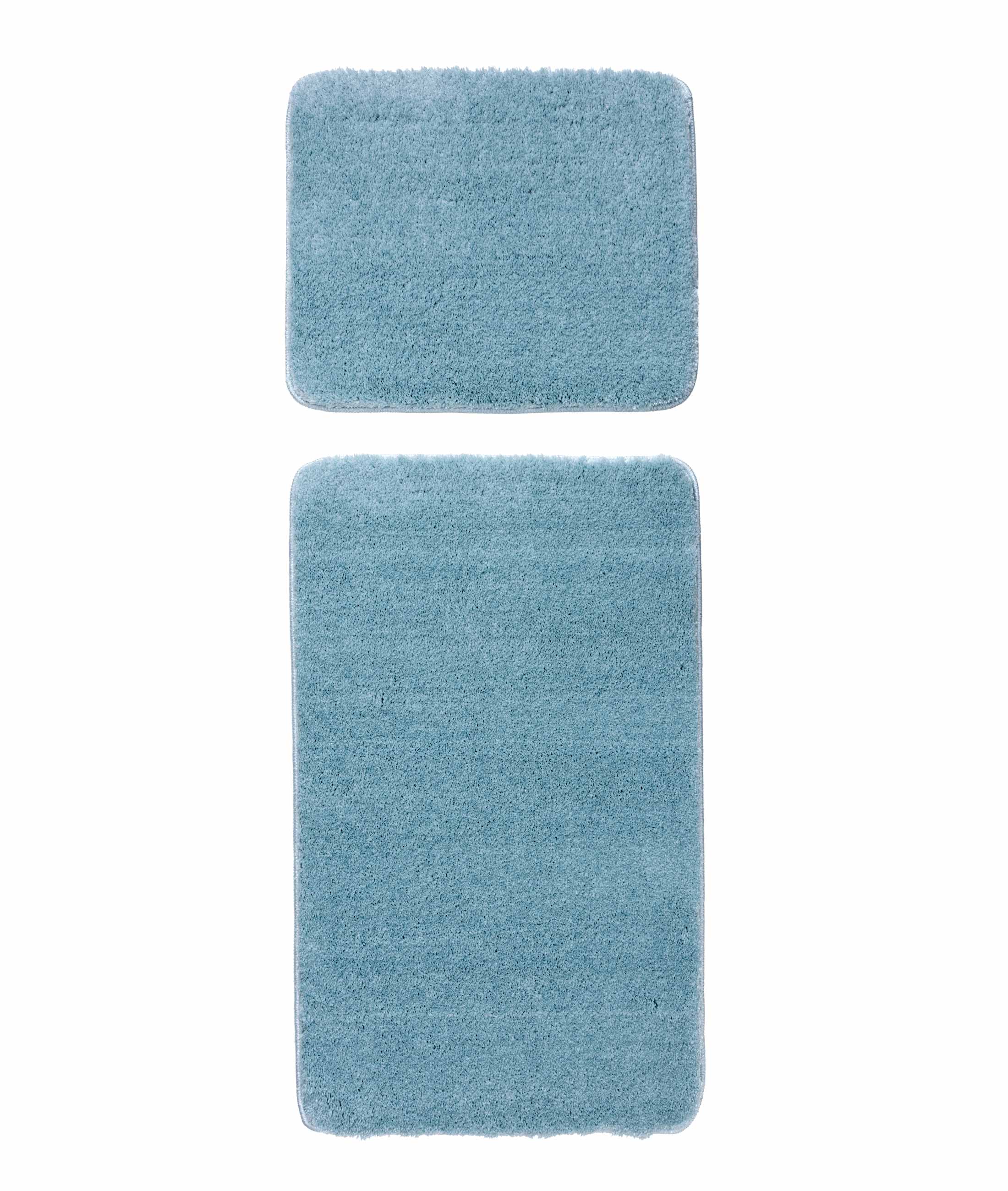 Mino Kaydırmaz Taban Turkuaz 2'li Banyo Paspası 60 x 100 - 50 x 60