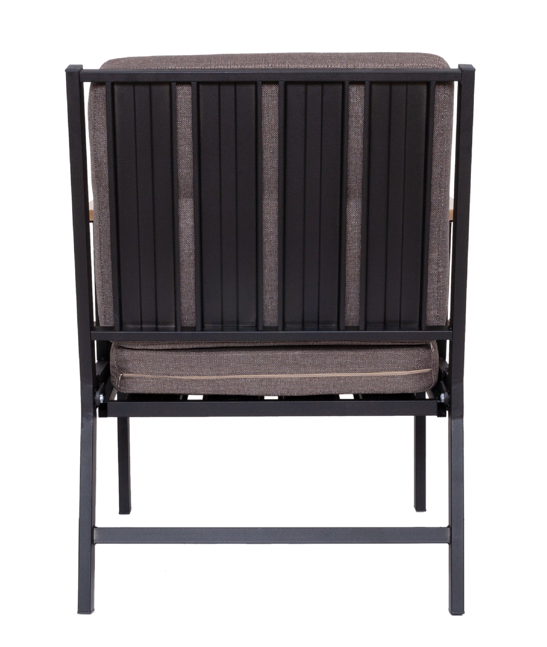 Mist Kahverengi Tek Kişilik Bahçe Koltuğu Siyah İskelet 6002