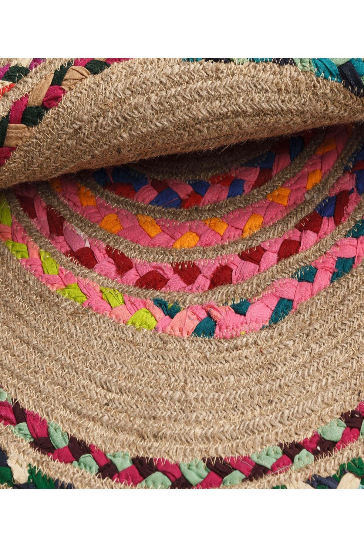 Natura El Dokuma Jüt Bohem Tarz Otantik Salon Oturma Odası Koridor Yatak Odası Natural Halı 00002A