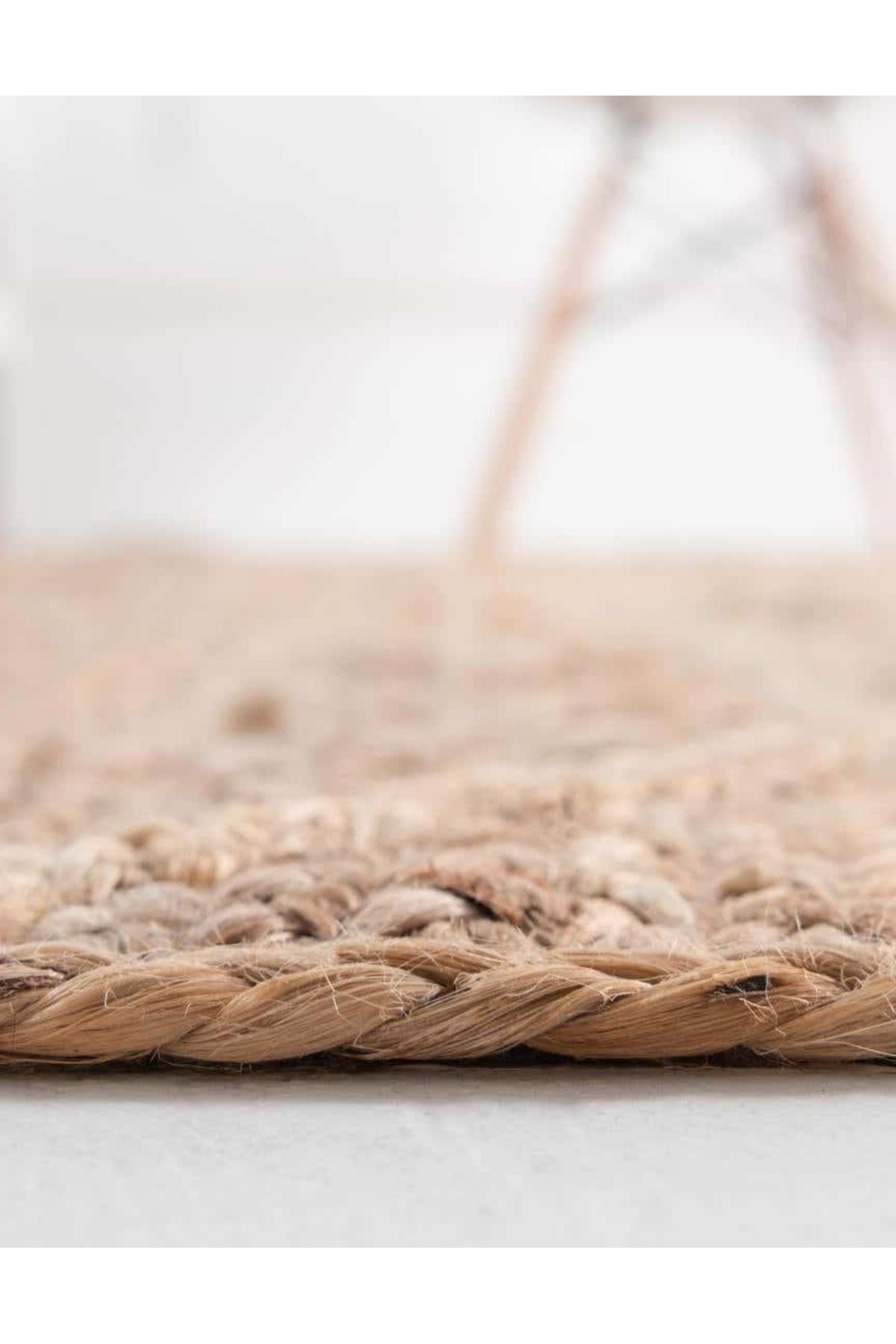 Natura El Dokuma Jüt Bohem Tarz Otantik Salon Oturma Odası Koridor Yatak Odası Natural Halı 00019A