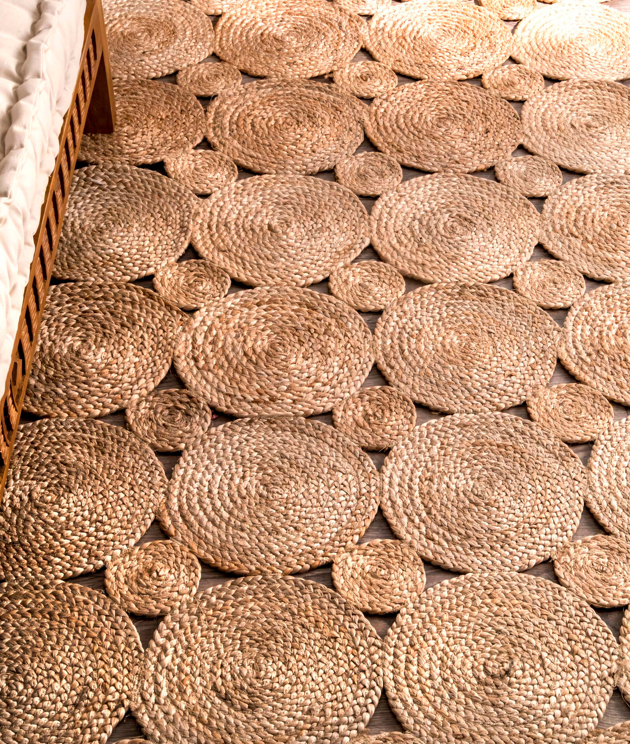 Natura El Dokuma Jüt Bohem Tarz Otantik Salon Oturma Odası Koridor Yatak Odası Natural Halı 00011A
