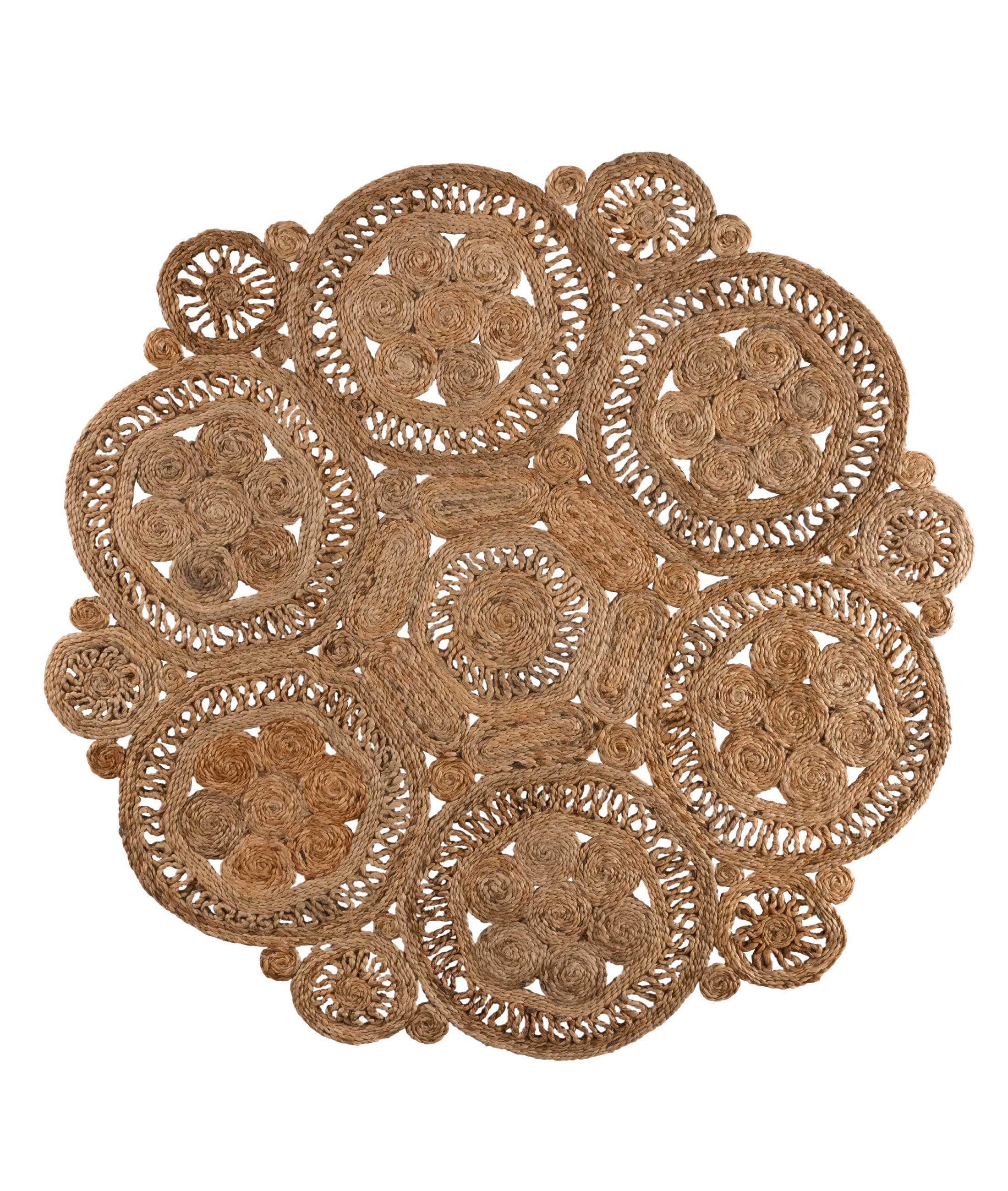 Natura El Dokuma Jüt Bohem Tarz Otantik Salon Oturma Odası Koridor Yatak Odası Natural Halı 00004A