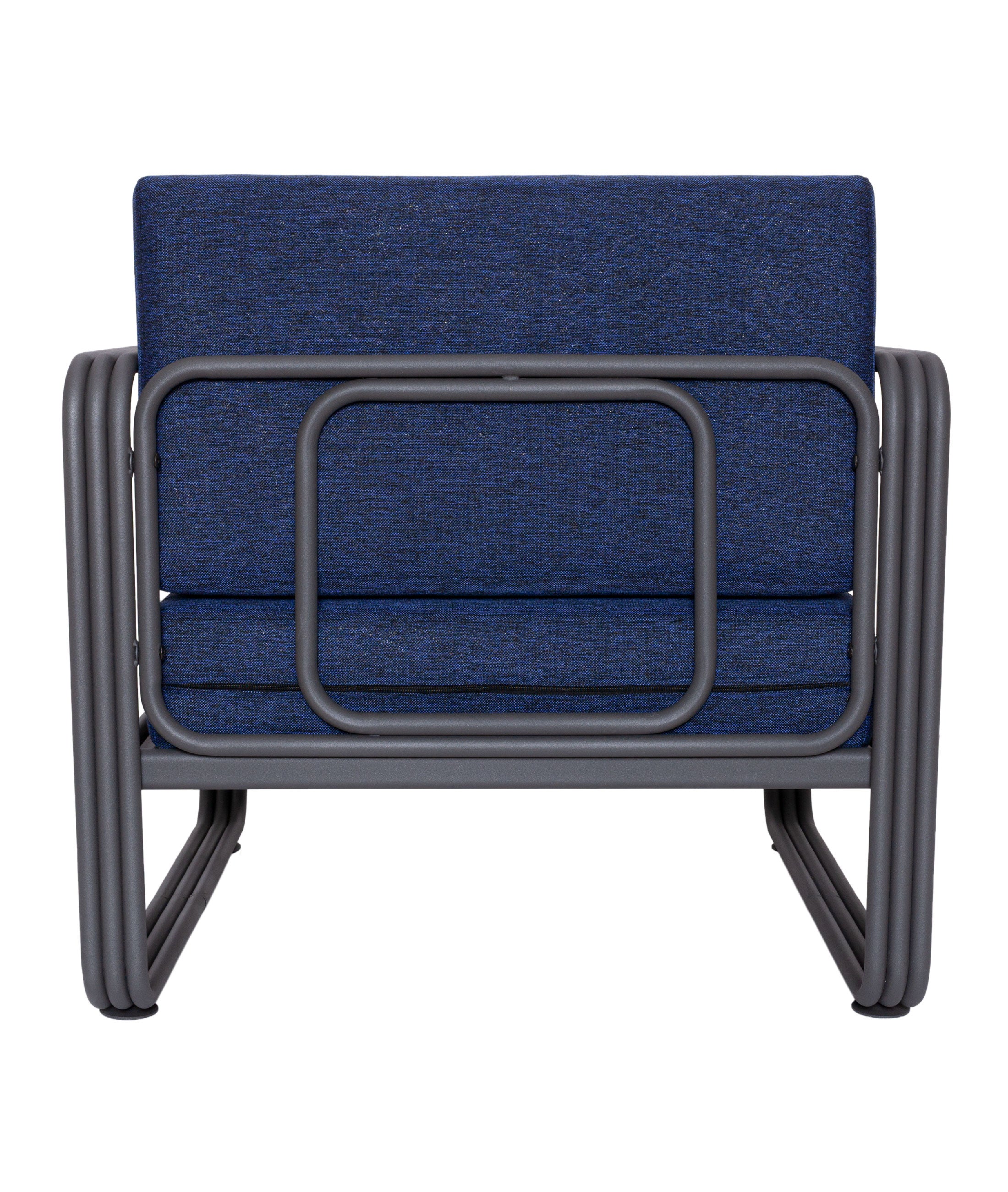 Nea Tek Kişilik Lacivert Bahçe Koltuğu Antrasit İskelet 7004