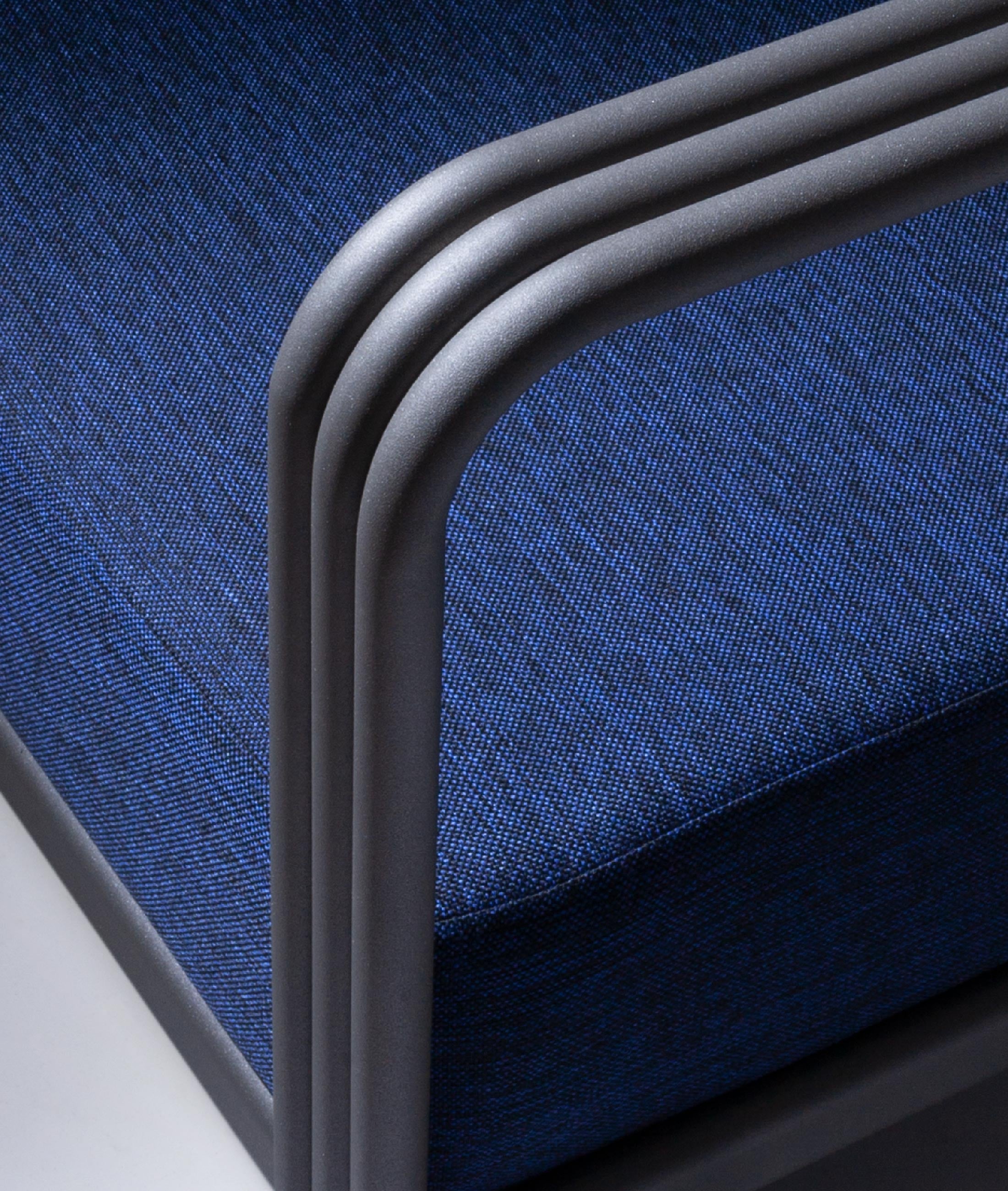 Nea Tek Kişilik Lacivert Bahçe Koltuğu Antrasit İskelet 7004