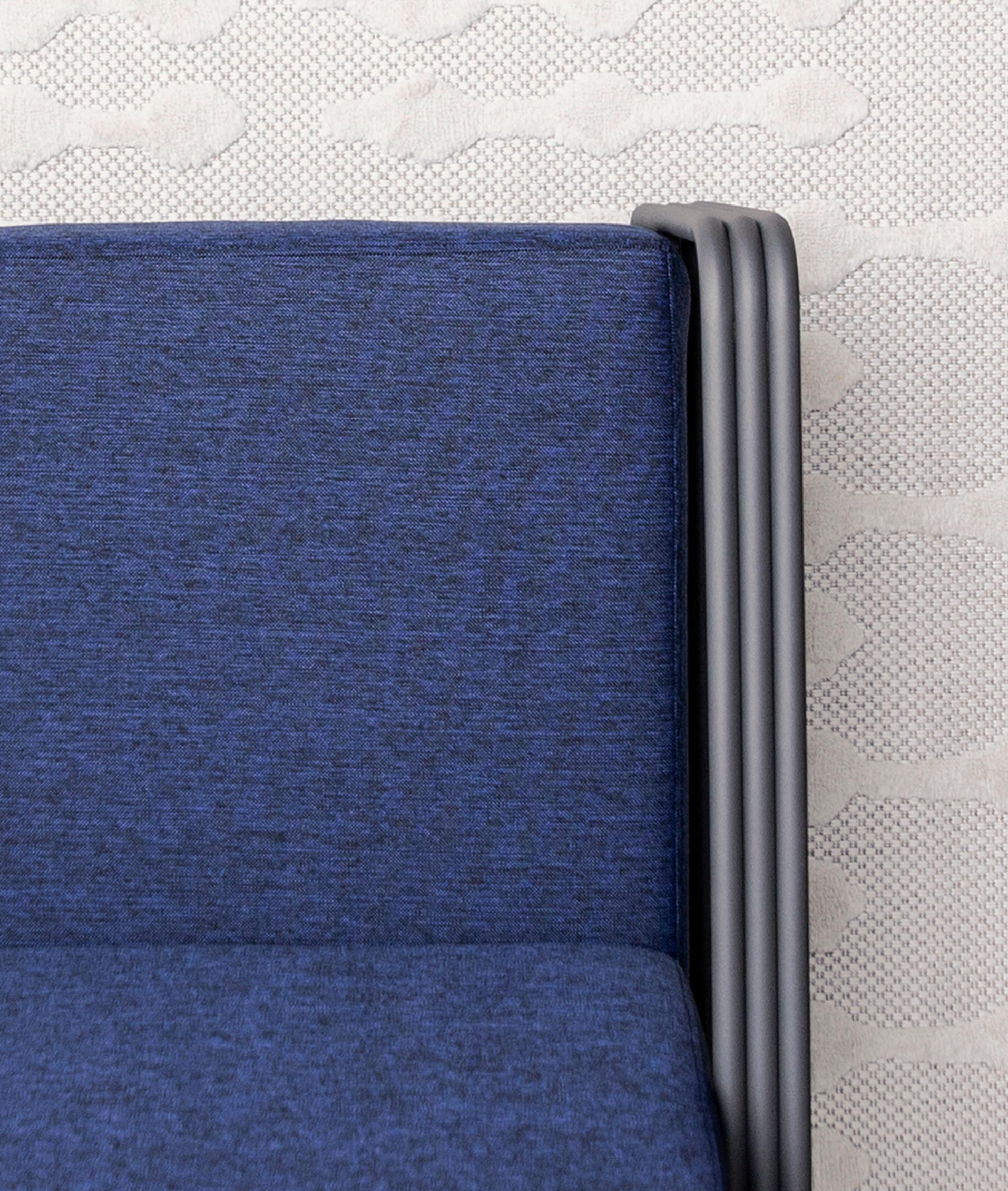 Nea Tek Kişilik Lacivert Bahçe Koltuğu Antrasit İskelet 7004