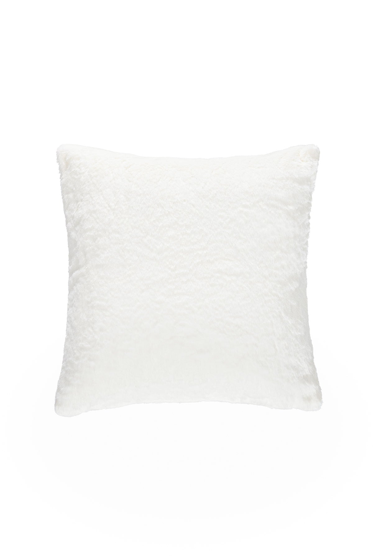 Piuma Krem Düz Peluş Yastık 50x50 5044