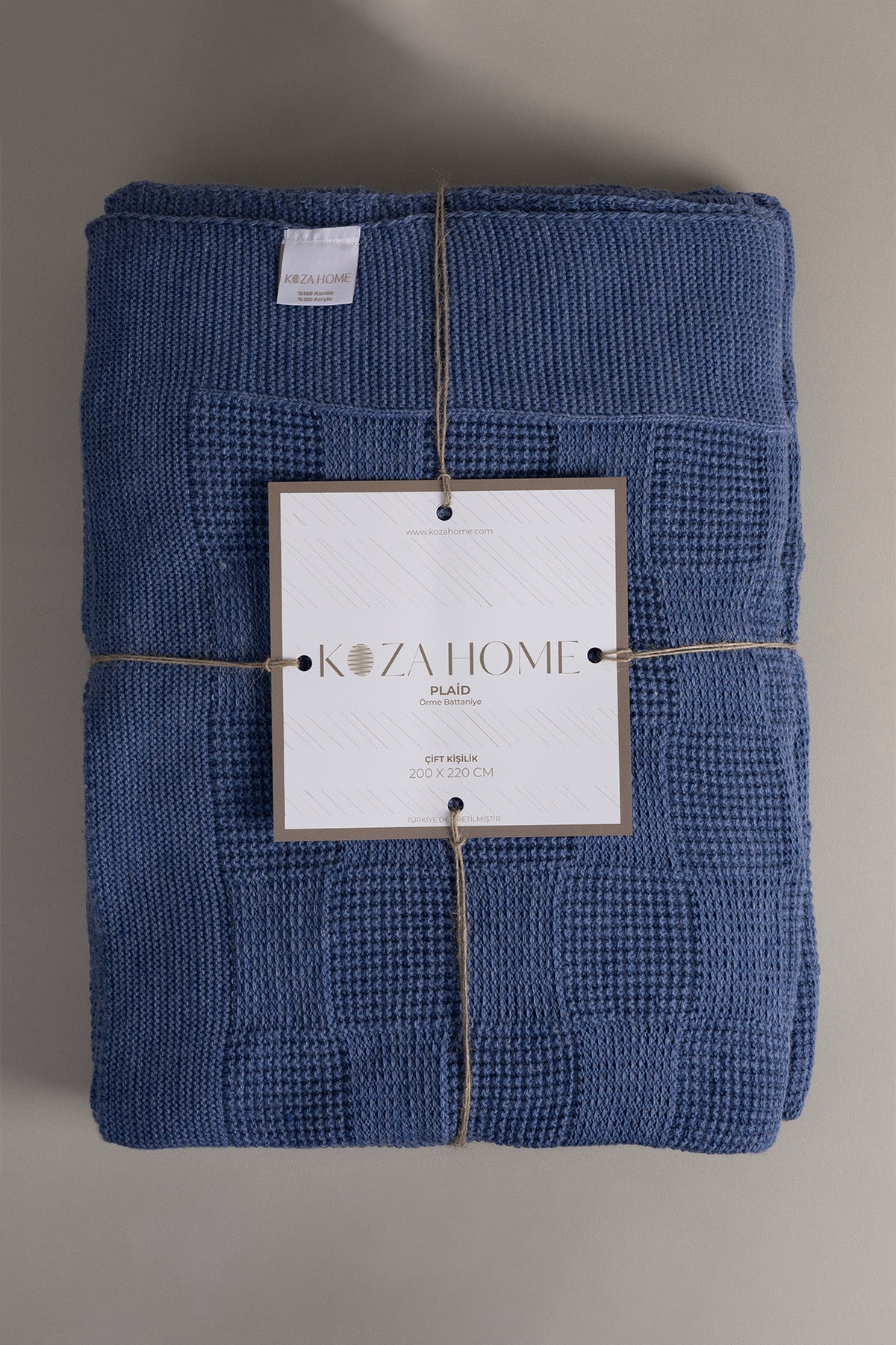 Plaid İndigo Tek Kişilik Battaniye 160x220 15016