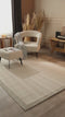 Fresco Antrasit Ekru İskandinav Jüt Yıkanabilir Halı Kilim Balkon Teras Salon Koridor Halısı 23745A