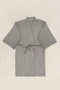 Raw Pamuk Gri Sabahlık Kimono S-M 1517A