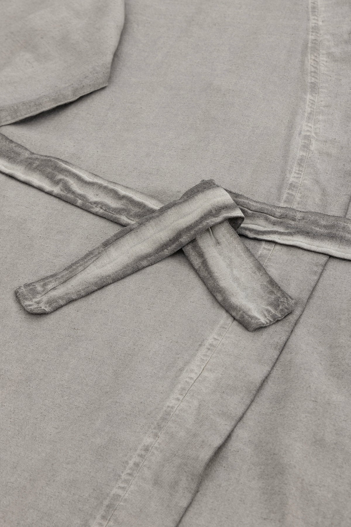 Raw Pamuk Gri Sabahlık Kimono S-M 1517A