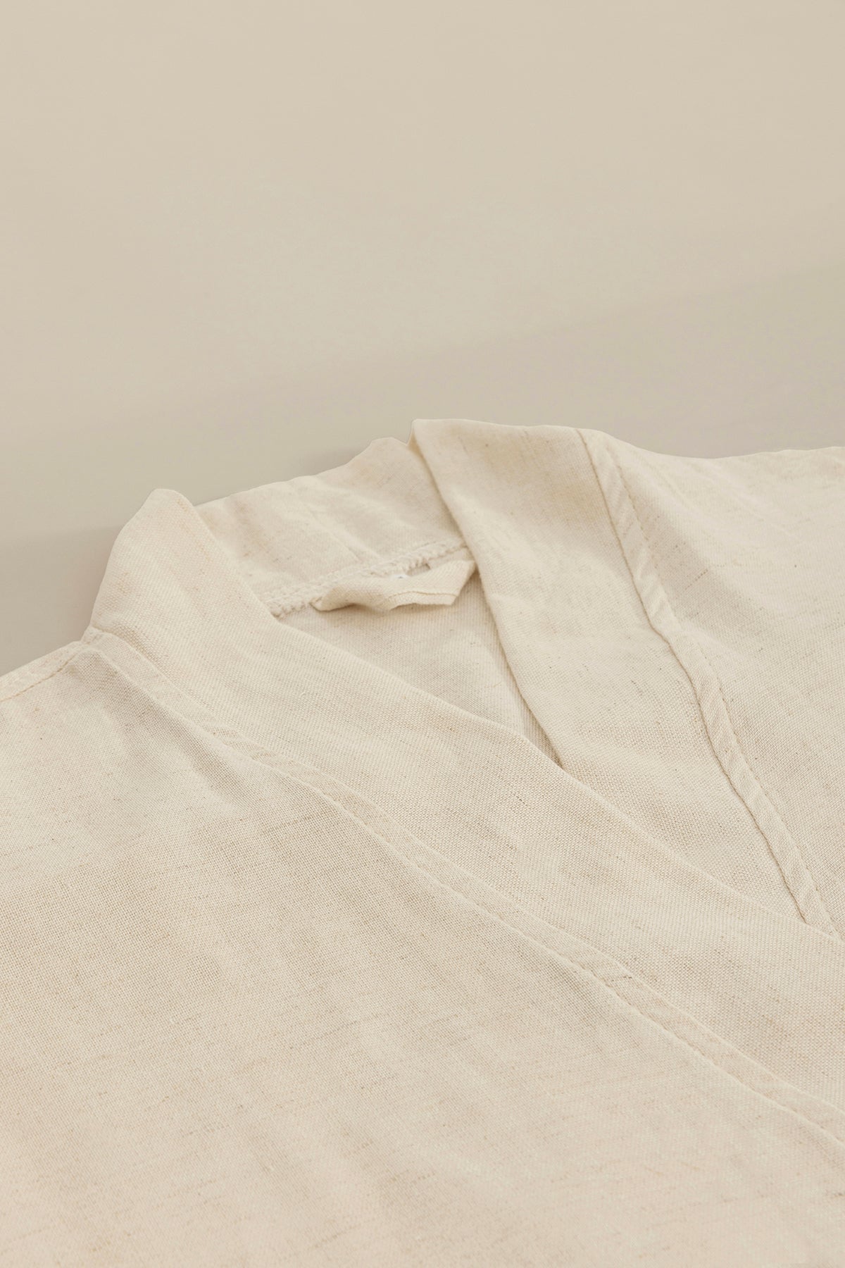 Raw Pamuk Keten Natural Kimono S-M 1515A
