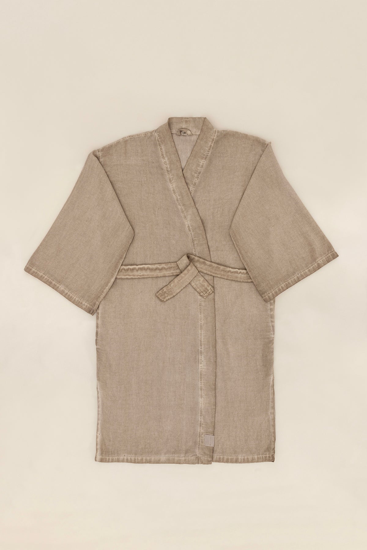 Raw Pamuk Vizon Sabahlık Kimono S-M 1518A