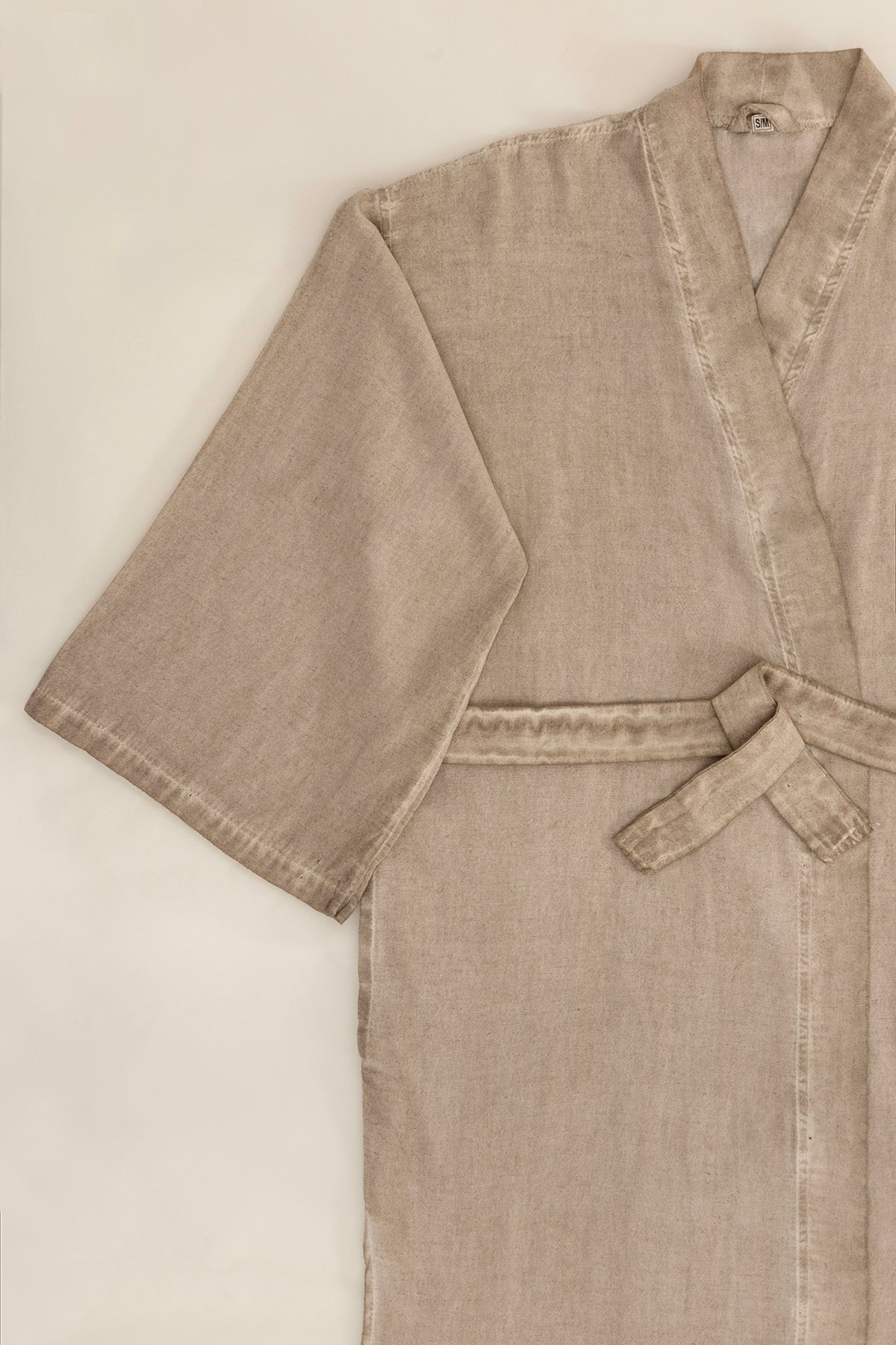 Raw Pamuk Vizon Sabahlık Kimono S-M 1518A