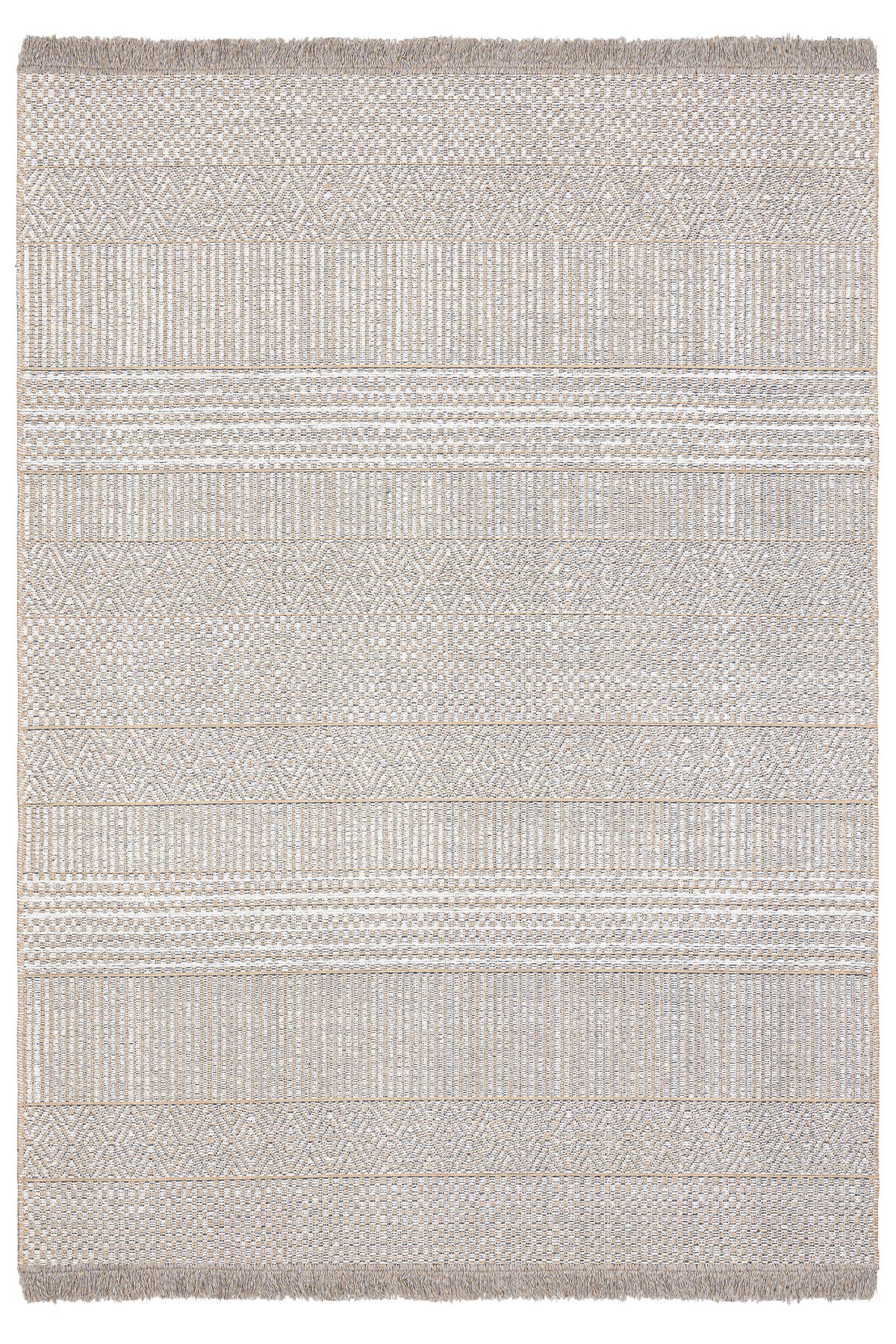 Rosso Krem Dokuma Sisal Halı Jüt Halı Kilim Salon Oturma Odası Yatak Odası Koridor Halısı 23041A