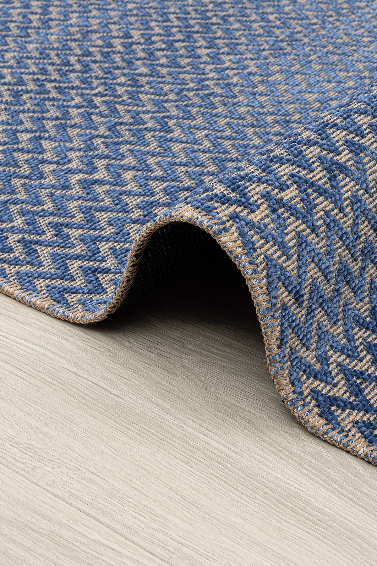 Rosso Lacivert Dokuma Sisal Halı Jüt Halı Kilim Salon Oturma Odası Yatak Odası Koridor Halısı 23033A