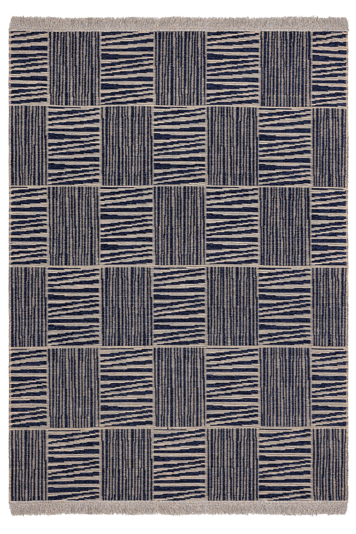 Rosso Lacivert Dokuma Sisal Halı Jüt Halı Kilim Salon Oturma Odası Yatak Odası Koridor Halısı 23043A