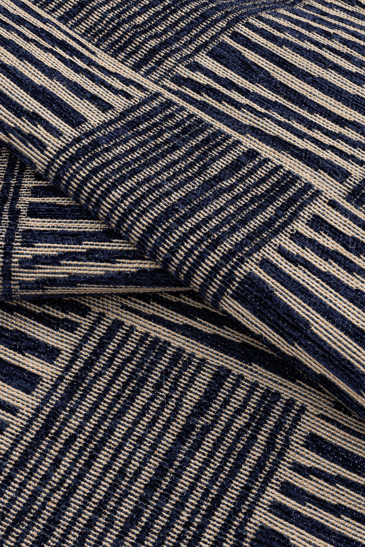 Rosso Lacivert Dokuma Sisal Halı Jüt Halı Kilim Salon Oturma Odası Yatak Odası Koridor Halısı 23043A