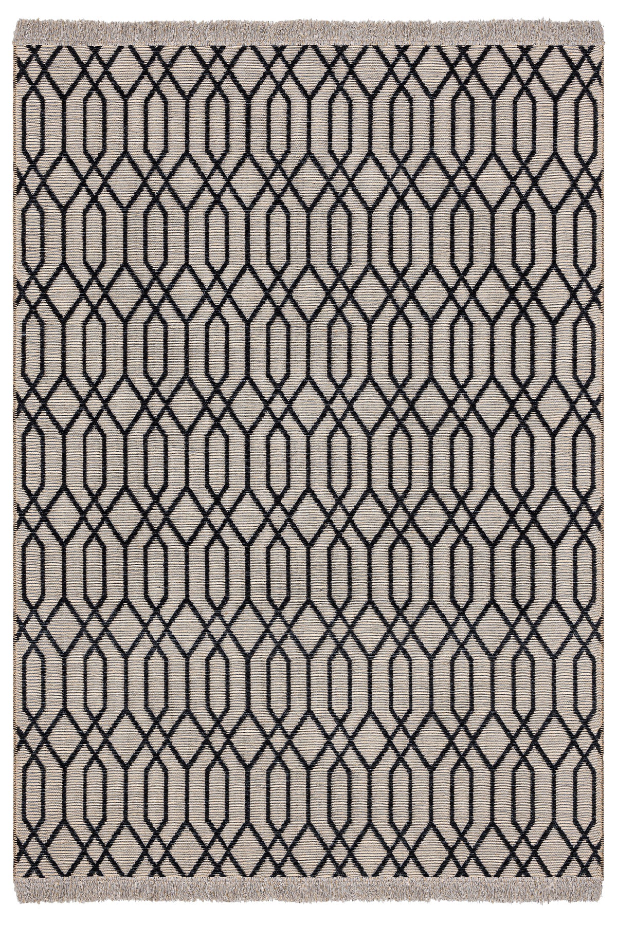 Rosso Siyah Dokuma Sisal Halı Jüt Halı Kilim Salon Oturma Odası Yatak Odası Koridor Halısı 23037A