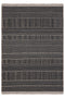 Rosso Siyah Dokuma Sisal Halı Jüt Halı Kilim Salon Oturma Odası Yatak Odası Koridor Halısı 23041A