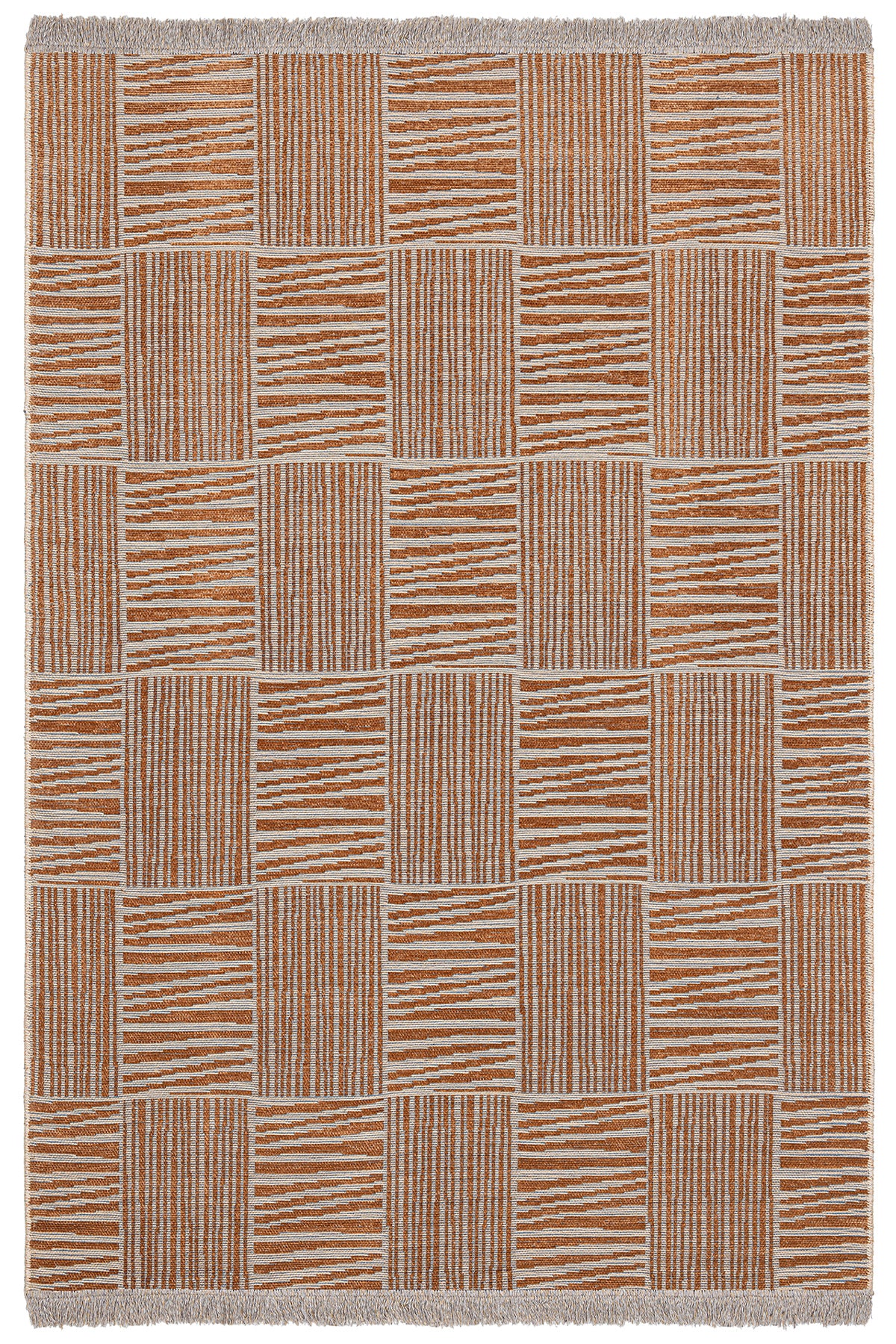 Rosso Turuncu Dokuma Sisal Halı Jüt Halı Kilim Salon Oturma Odası Yatak Odası Koridor Halısı 23043A