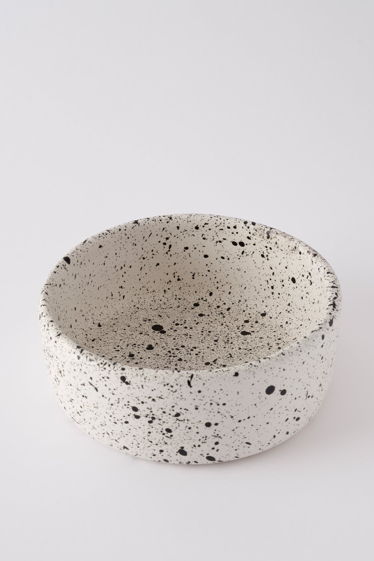 Sateen Mat Beyaz Kırçıllı El Yapımı Küçük Sunum Kasesi 8628