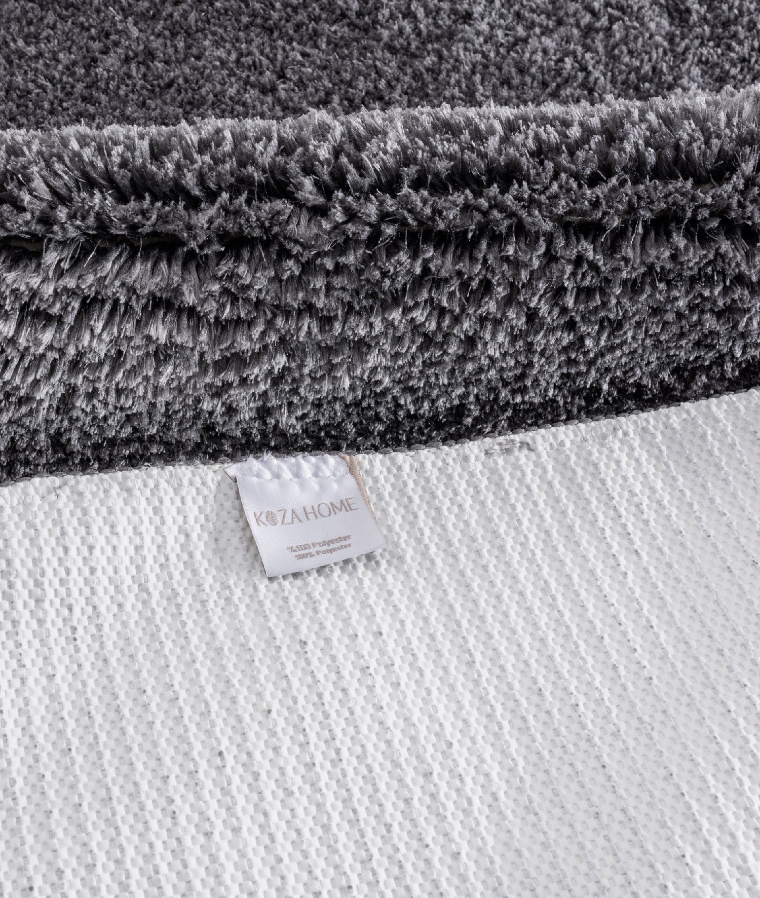 Segura Peluş Antrasit Kaydırmaz Taban 2'li Banyo Paspası 60 x 100 - 50 x 60