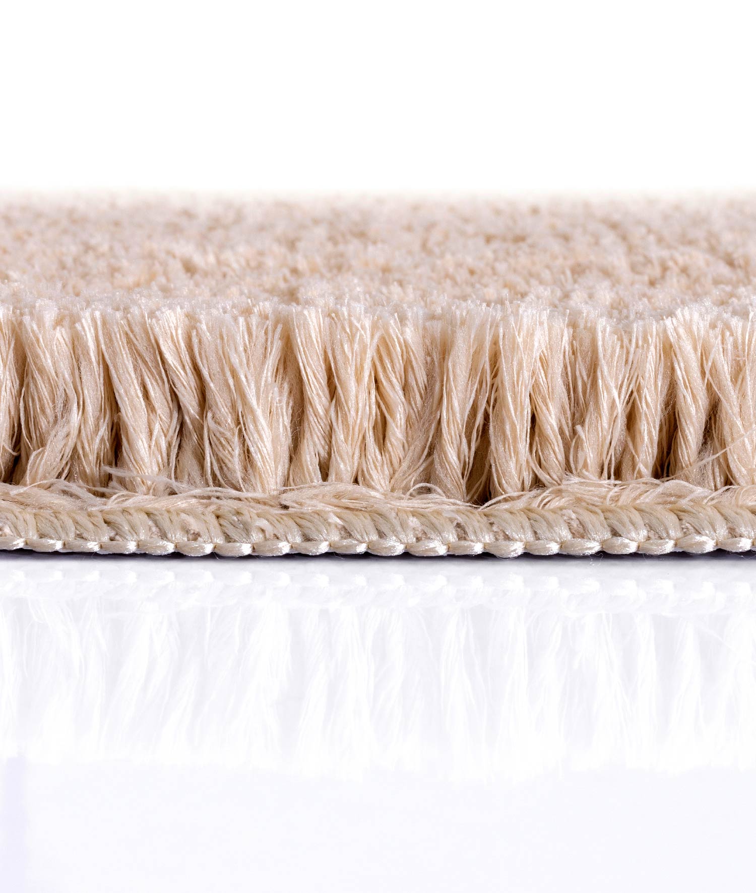 Segura Peluş Bej Kaydırmaz Taban 2'li Banyo Paspası 60 x 100 - 50 x 60