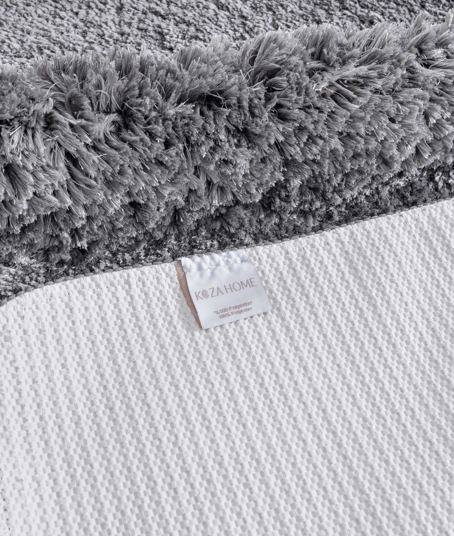 Segura Peluş Gri Kaydırmaz Taban 2'li Banyo Paspası 60 x 100 - 50 x 60