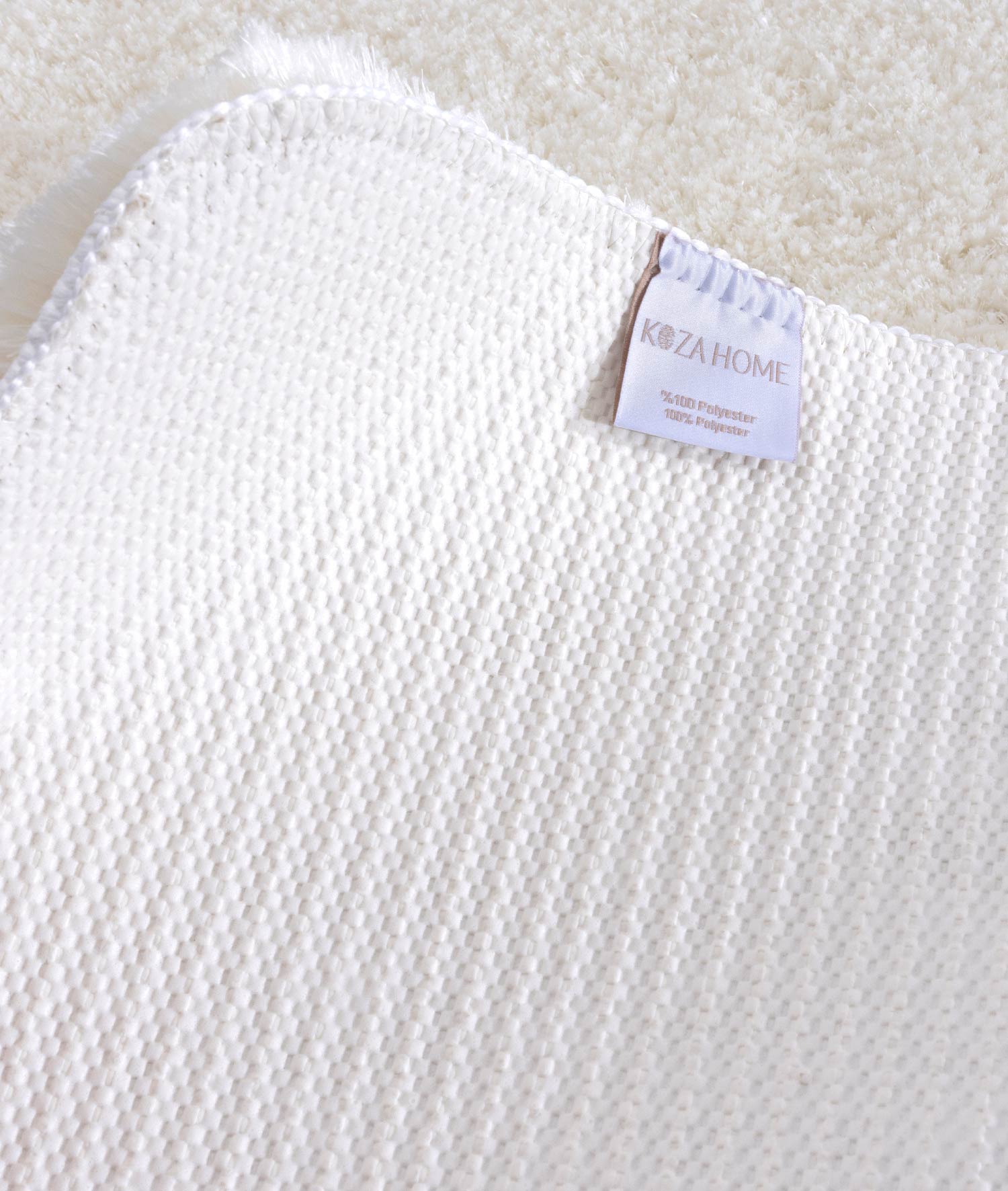 Segura Peluş Krem Kaydırmaz Taban 2'li Banyo Paspası 60 x 100 - 50 x 60