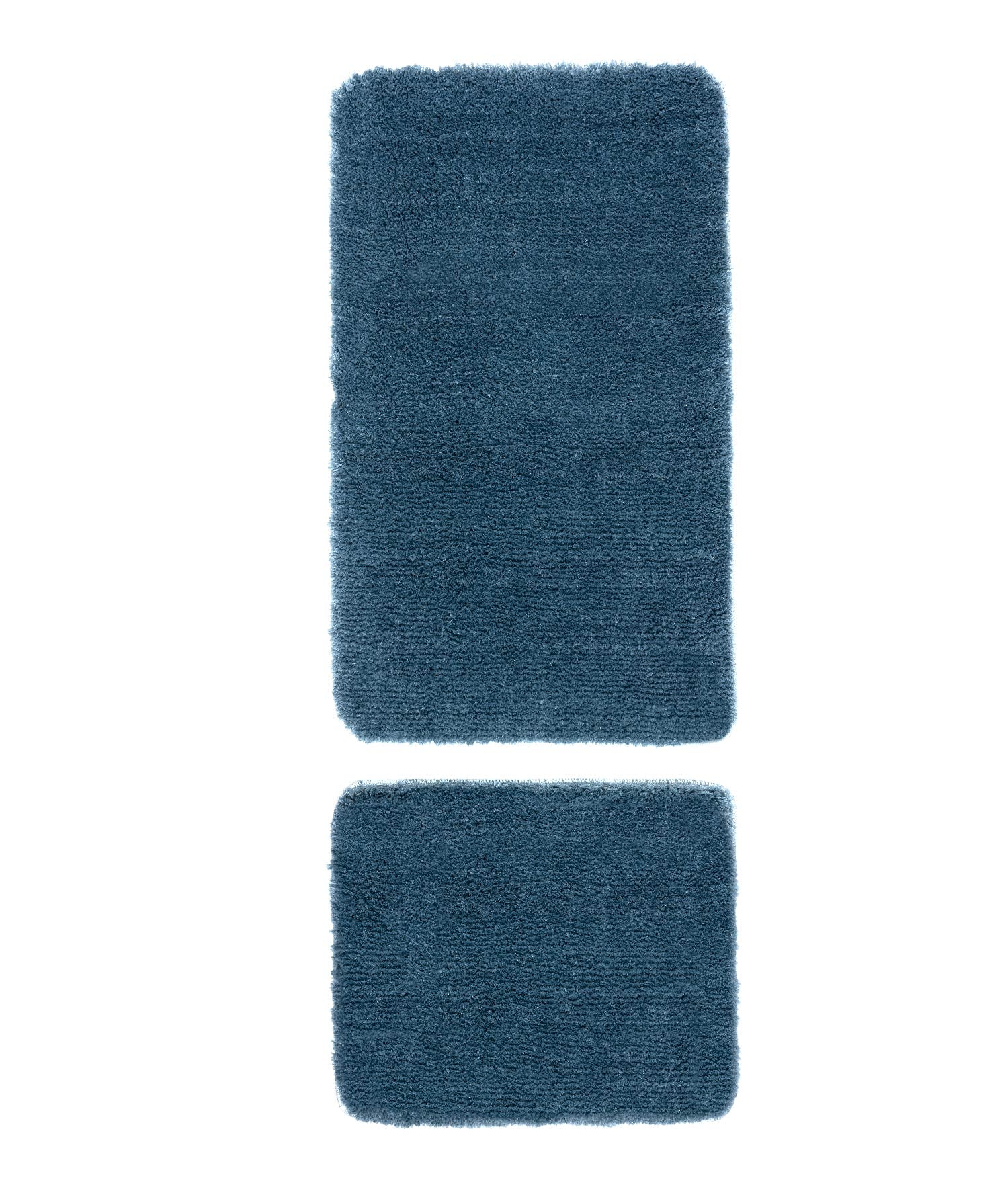 Segura Peluş Turkuaz Kaydırmaz Taban 2'li Banyo Paspası 60 x 100 - 50 x 60