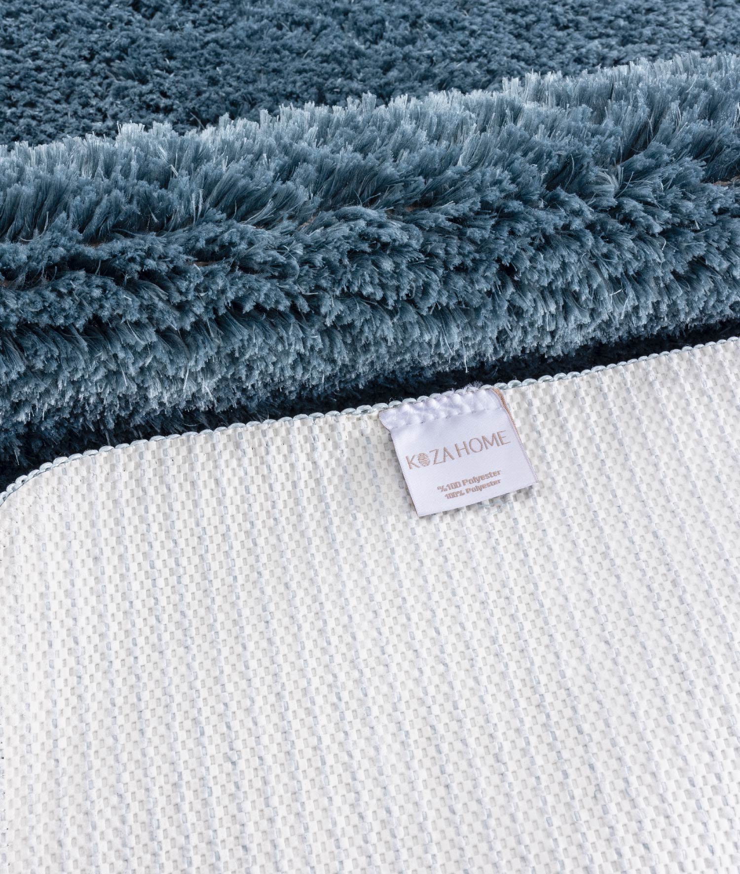 Segura Peluş Turkuaz Kaydırmaz Taban 2'li Banyo Paspası 60 x 100 - 50 x 60